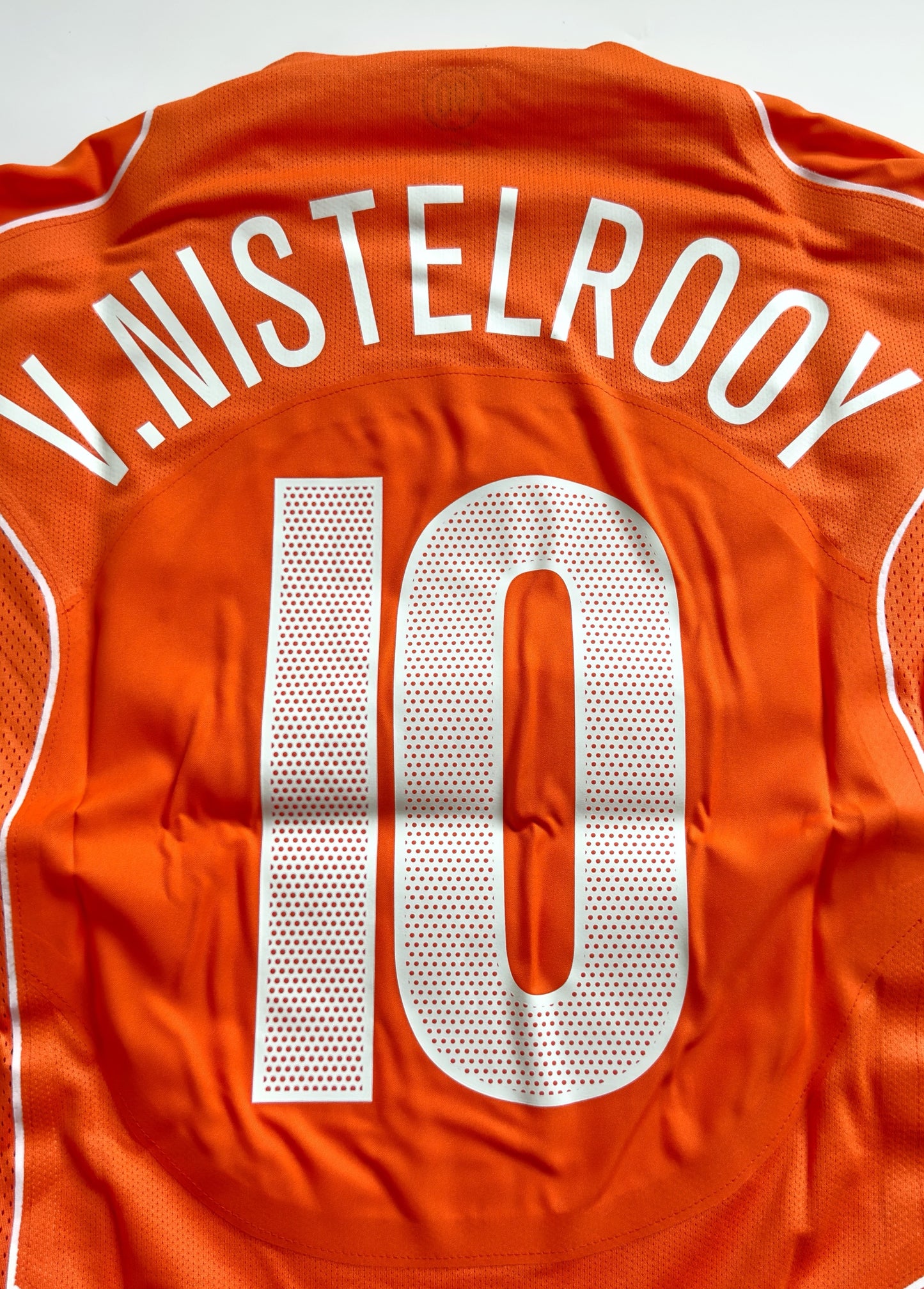 2004 Netherlands #10 V.NISTELROOY Home Jersey Nike Total 90 Boxset (L)