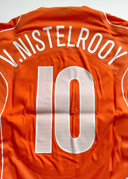 2004 Netherlands #10 V.NISTELROOY Home Jersey Nike Total 90 Boxset (L)