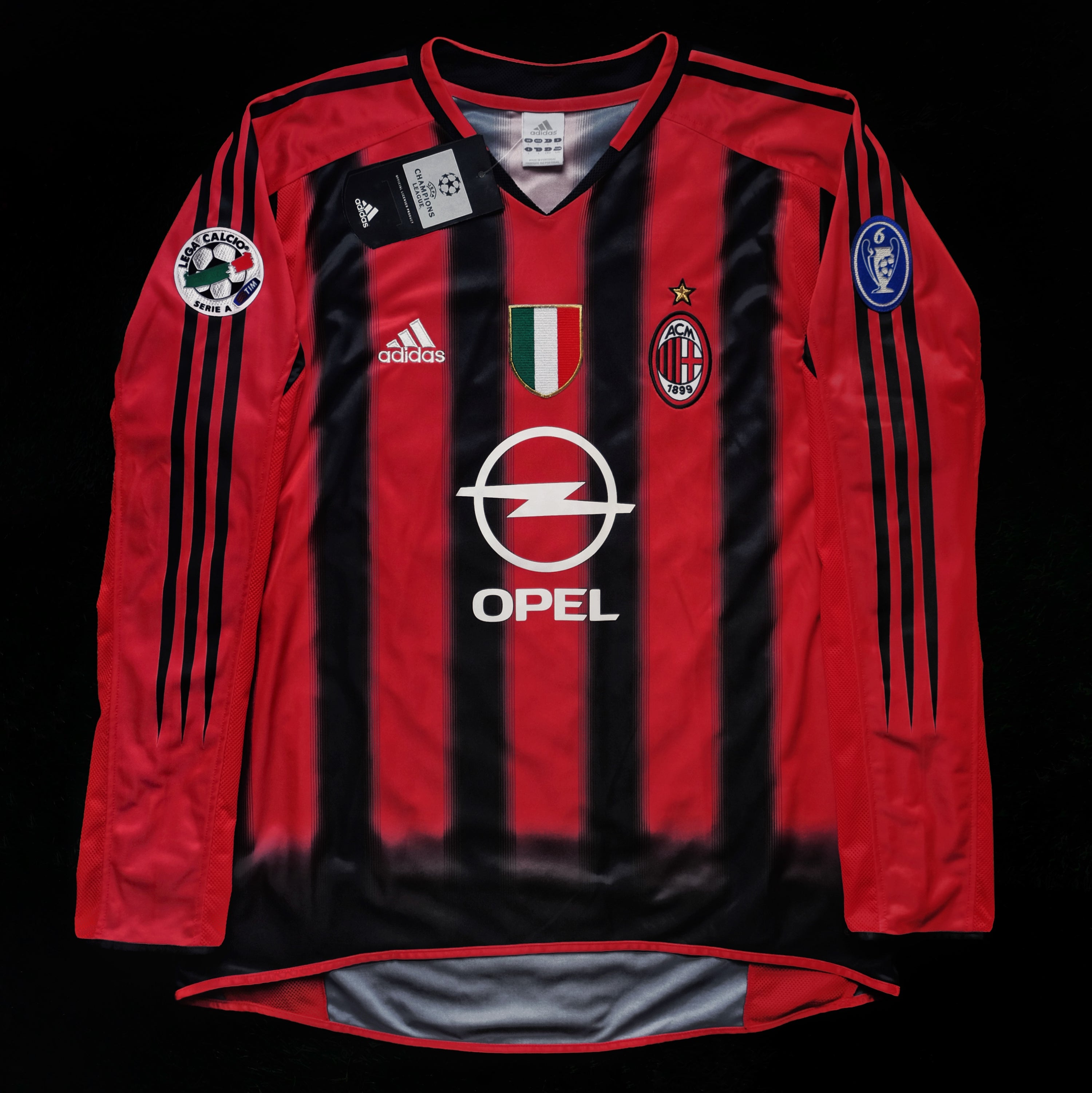 2004/05 AC Milan #21 PIRLO Home Jersey (L) L/S