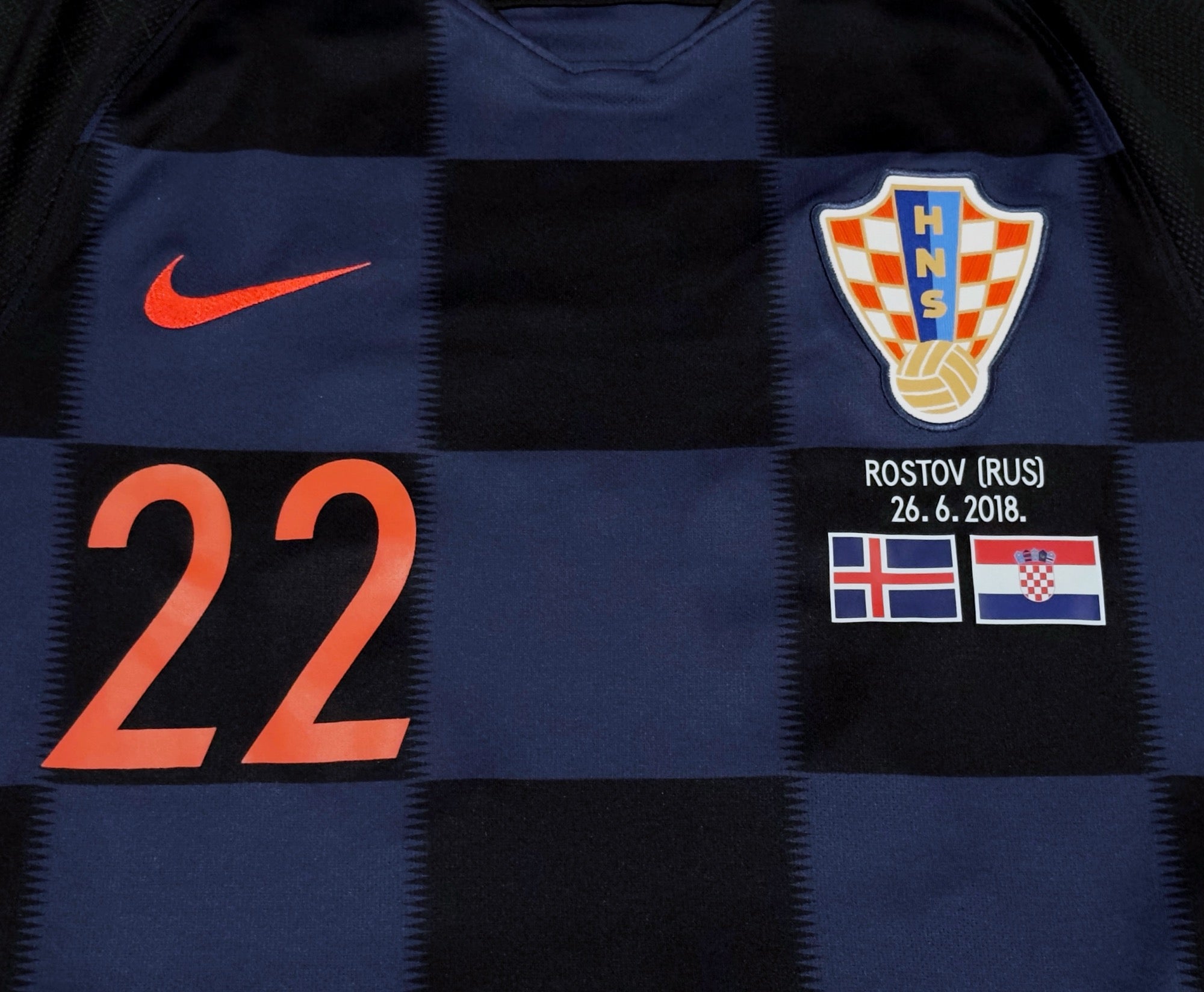 2018/19 Croatia #22 PIVARIC Away Jersey (M)