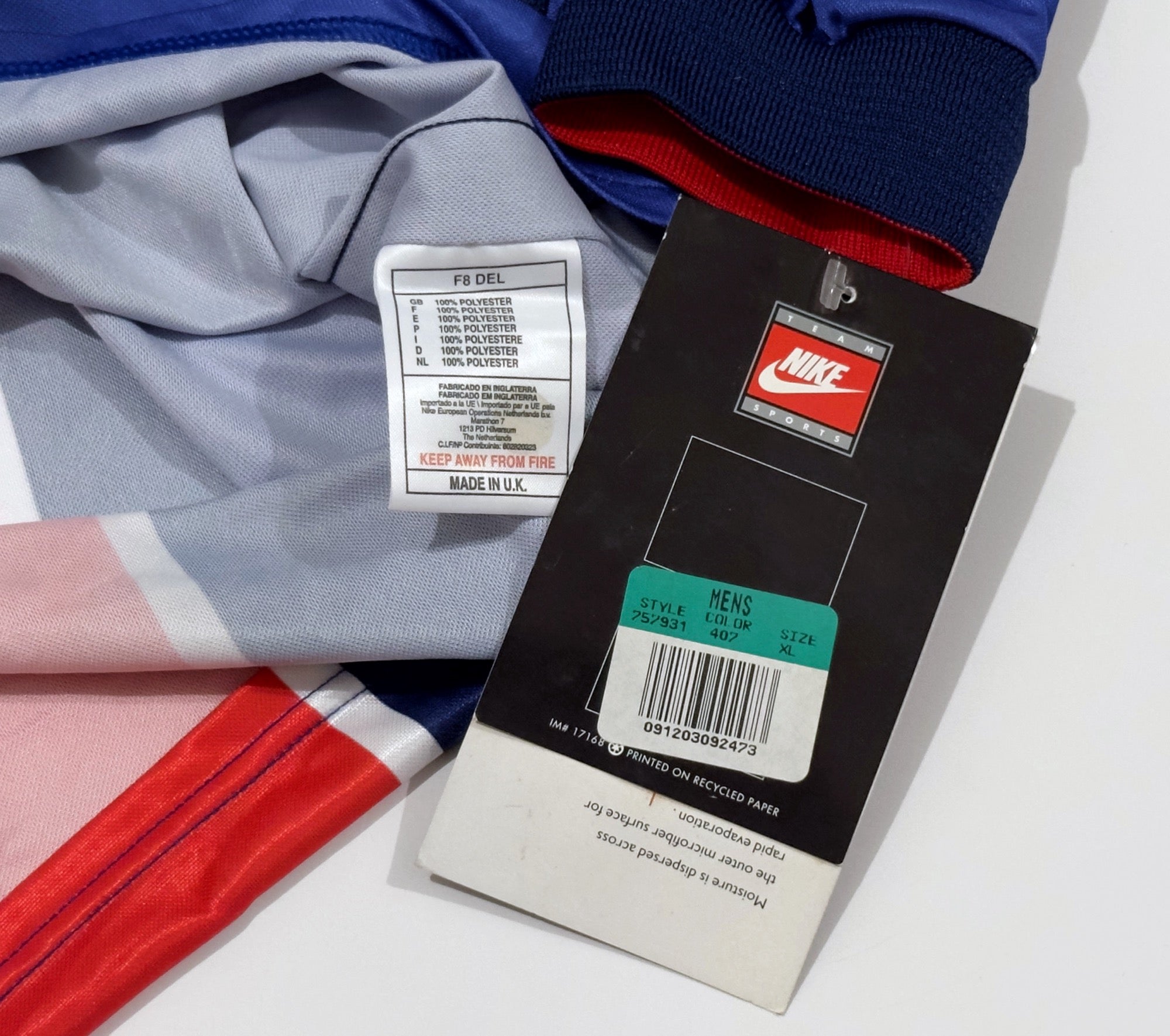 1998/99 PSG European Home Jersey (XL) L/S