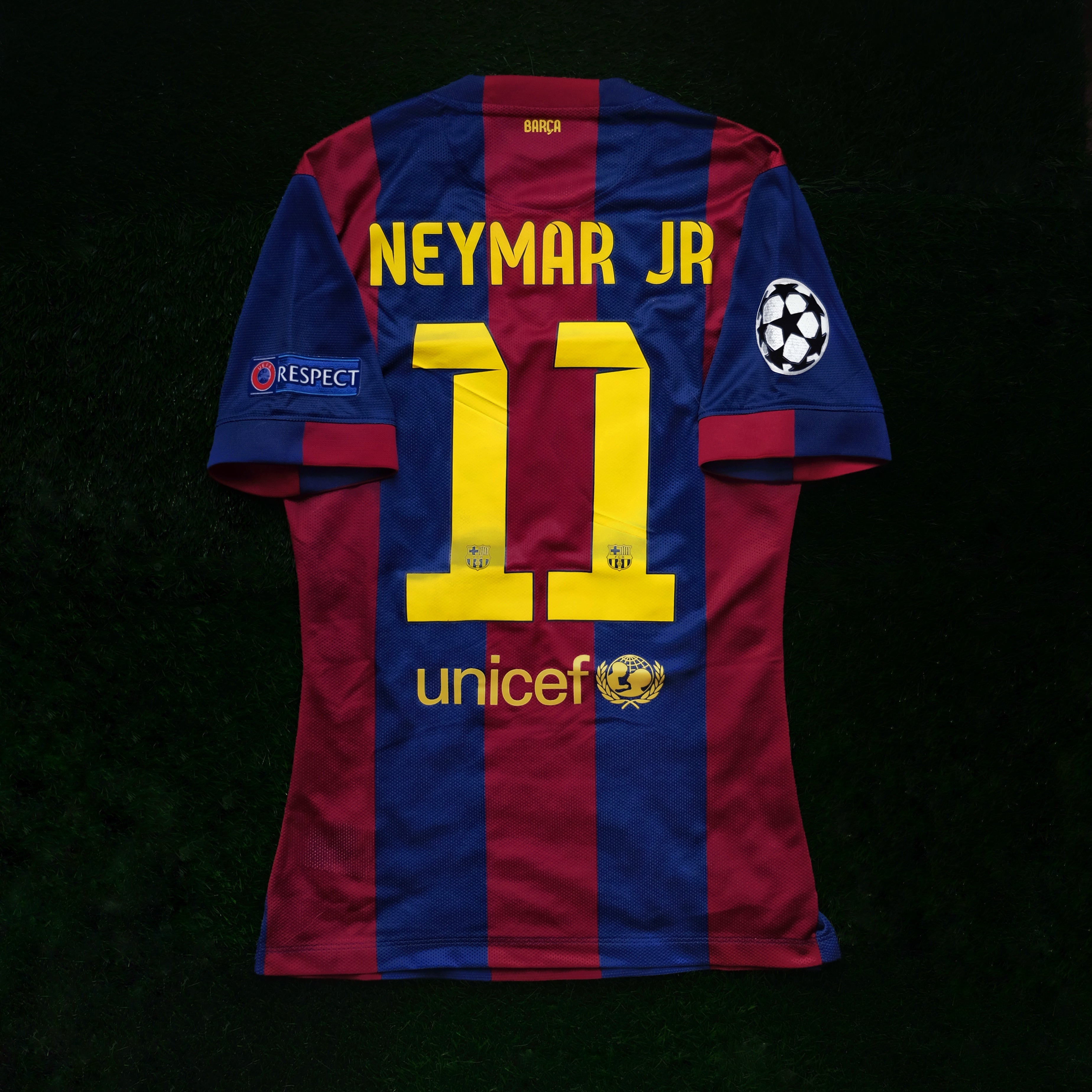 2014/15 Barcelona #11 NEYMAR JR Home Jersey (S) – Double Kick