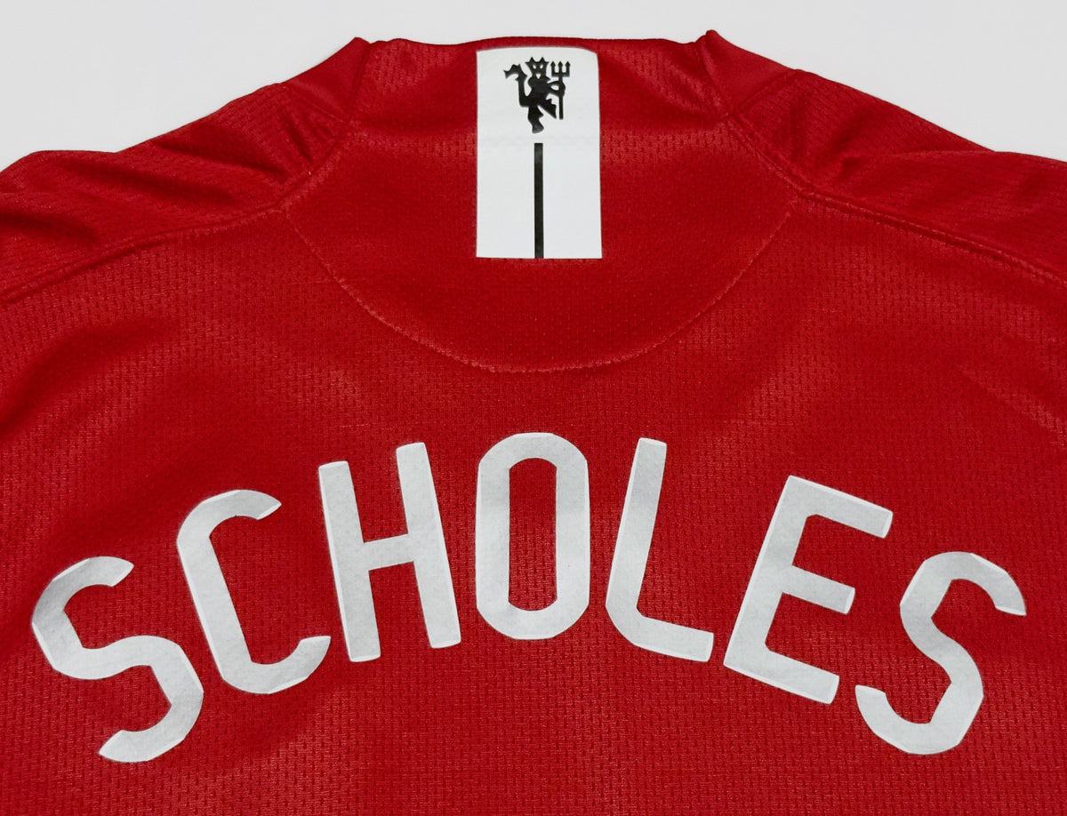 2007/08 Man Utd #18 SCHOLES Home Jersey (L)