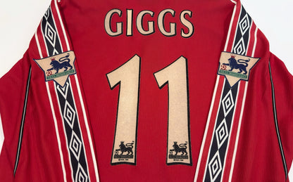 1998/99 Man Utd #11 GIGGS Home Jersey (Y) L/S