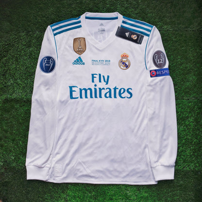 2017/18 Real Madrid #7 RONALDO Home Jersey (S) L/S