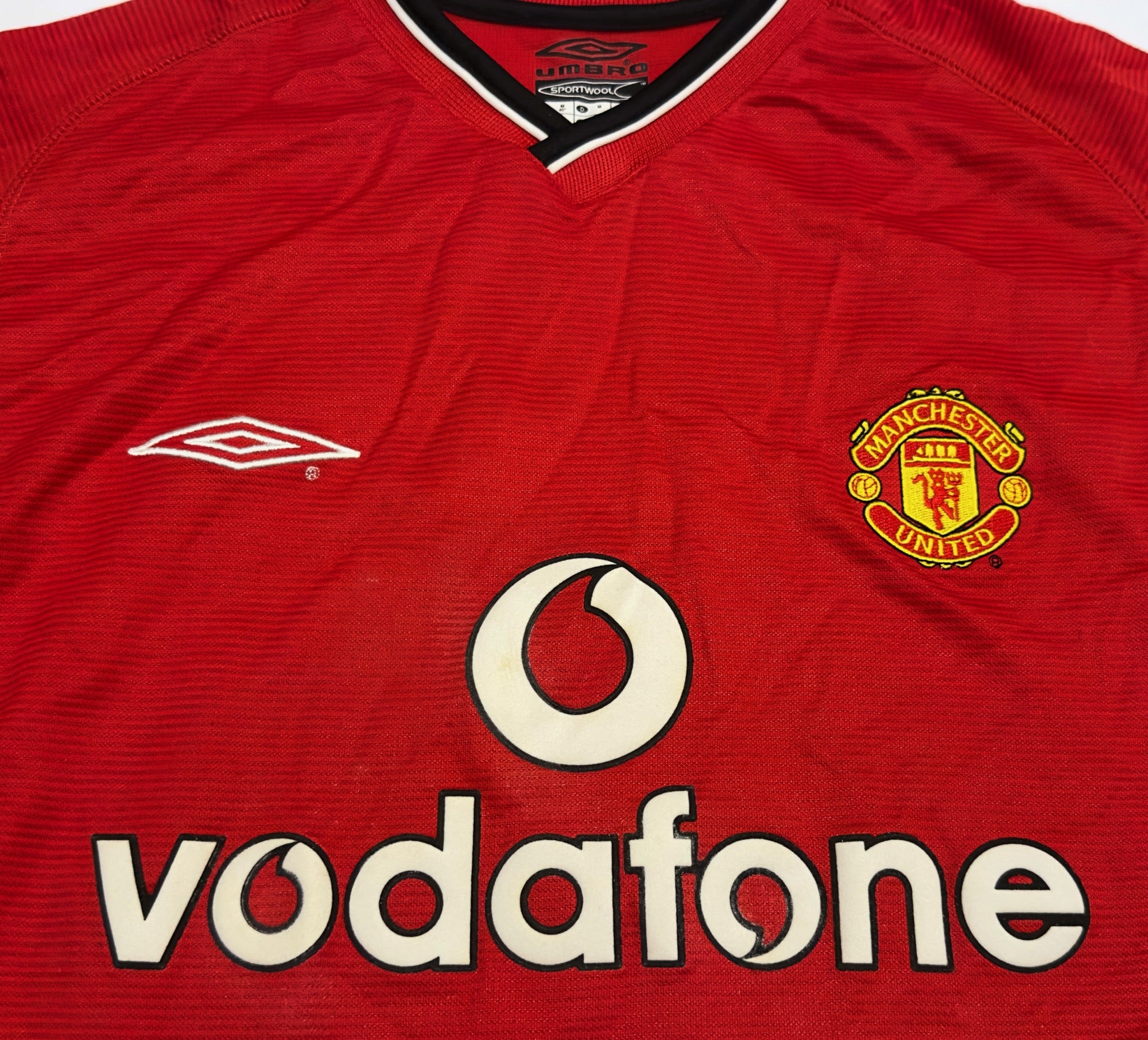 2000/02 Man Utd #7 BECKHAM Home Jersey (M)