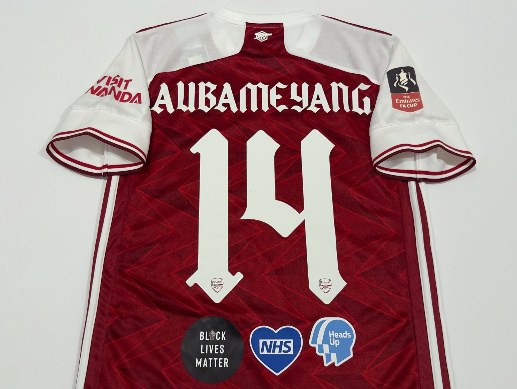 2020/21 Arsenal #14 AUBAMEYANG Home Jersey (S)