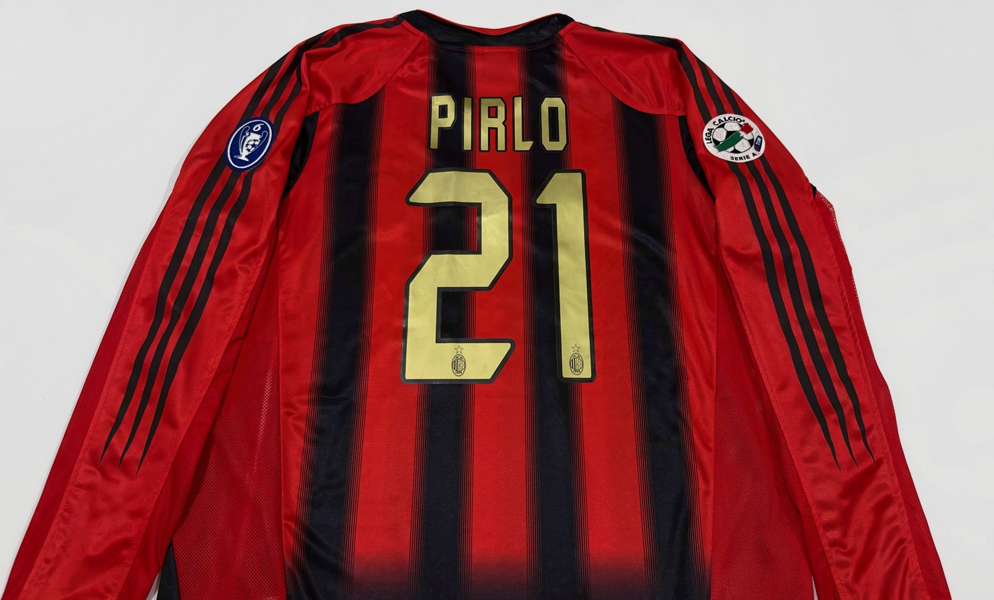 2004/05 AC Milan #21 PIRLO Home Jersey (L) L/S