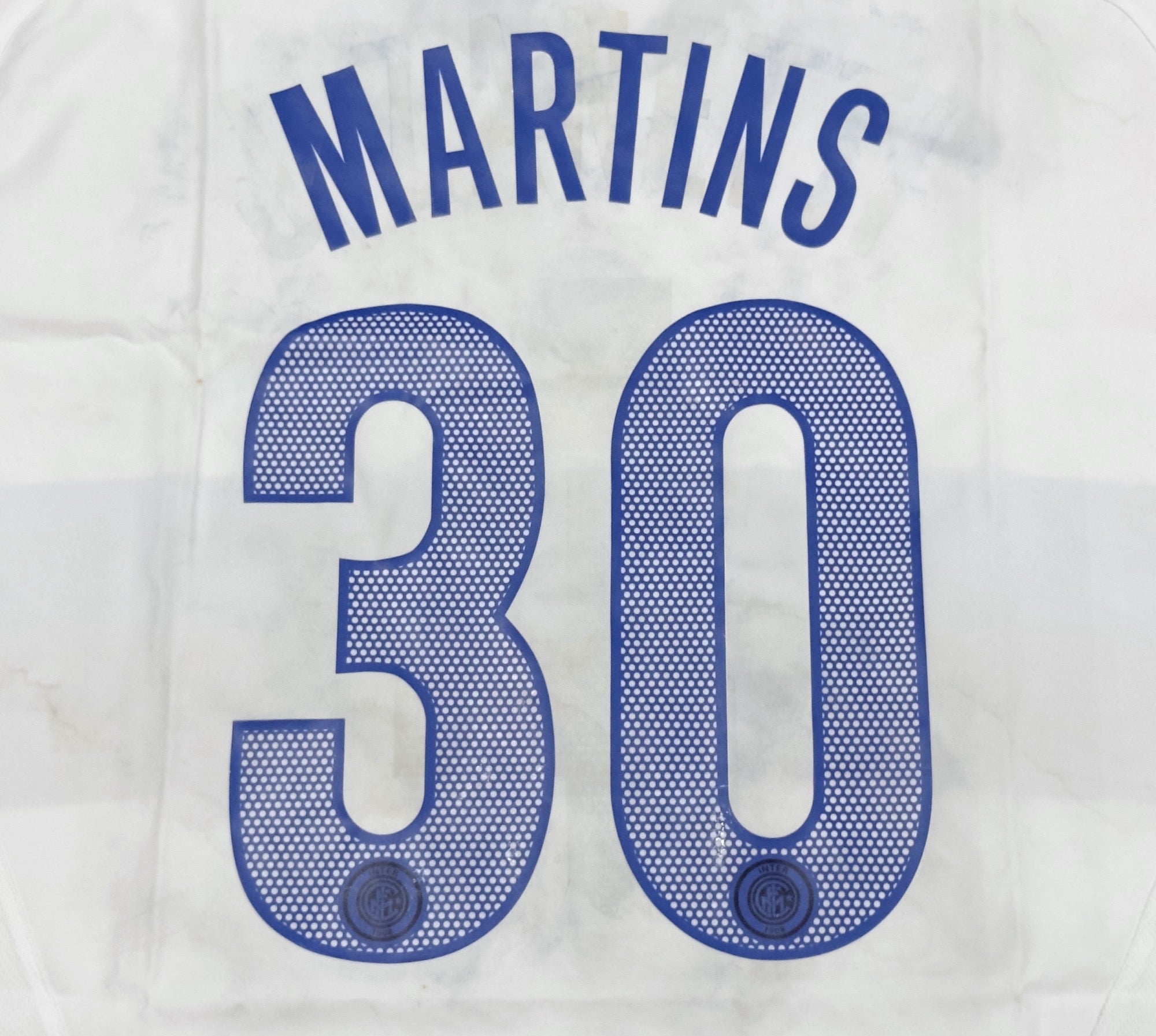 2005/06 Inter Milan #30 MARTINS Away Jersey (XL)