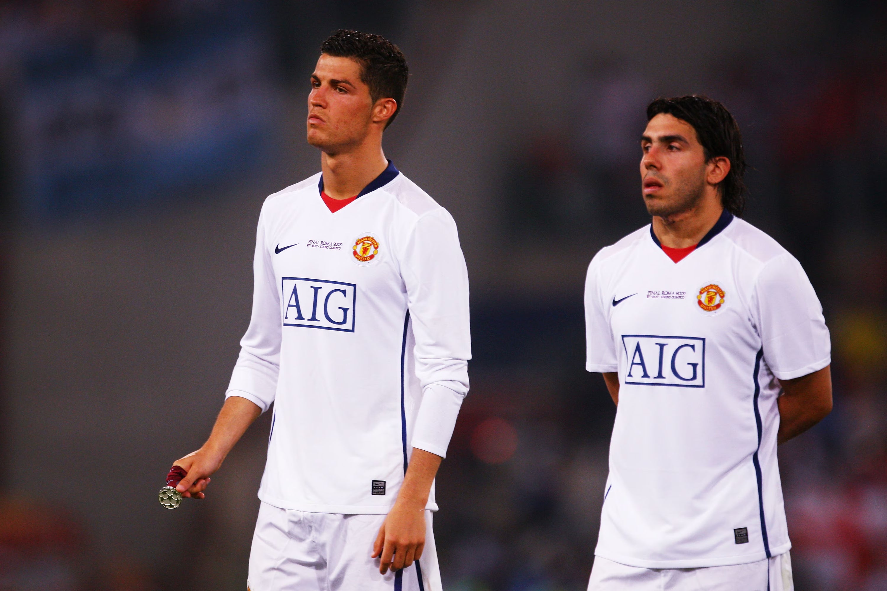 2008/09 Man Utd #7 RONALDO Away Jersey (L) L/S