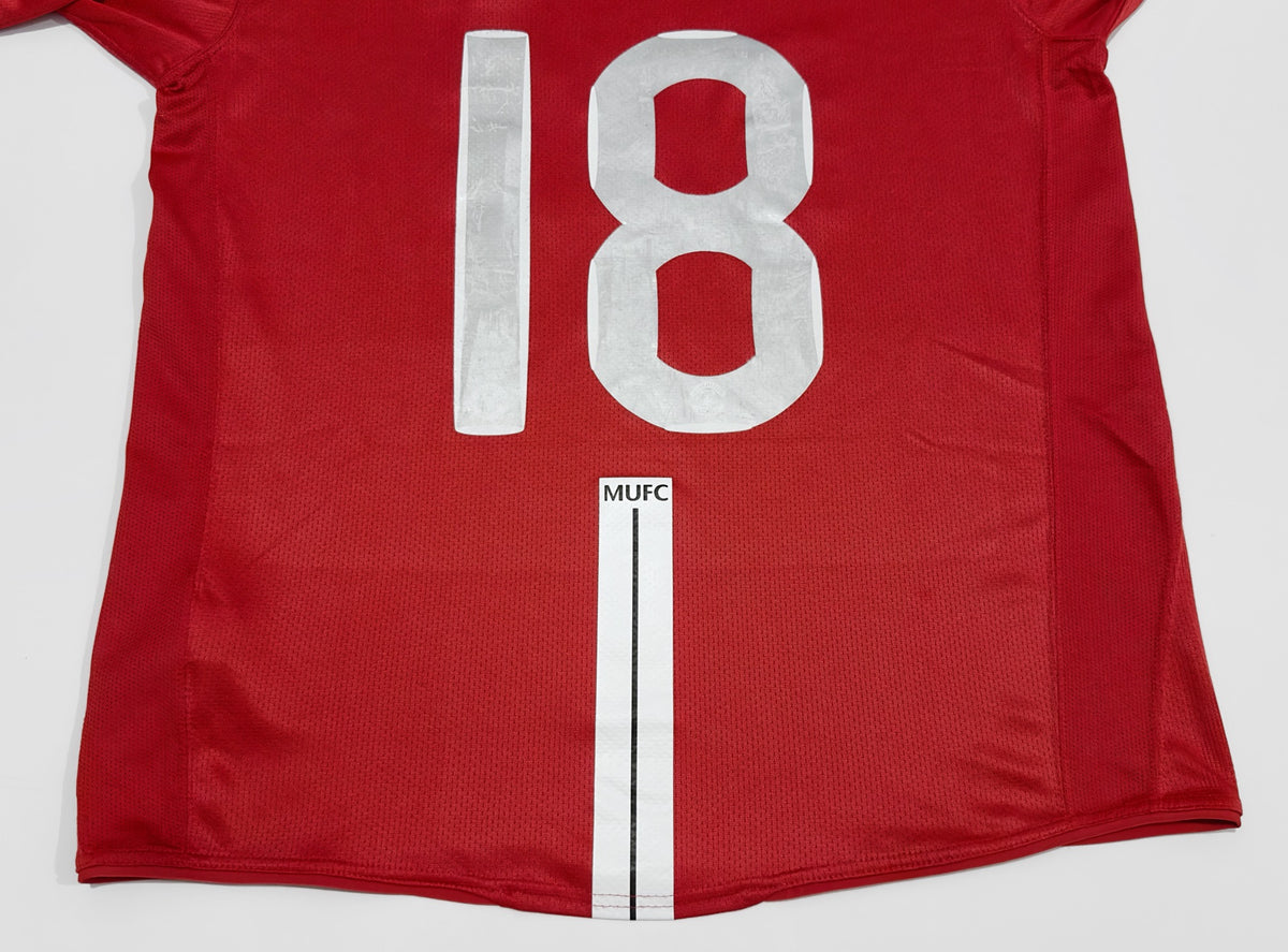 2007/08 Man Utd #18 SCHOLES Home Jersey (L)