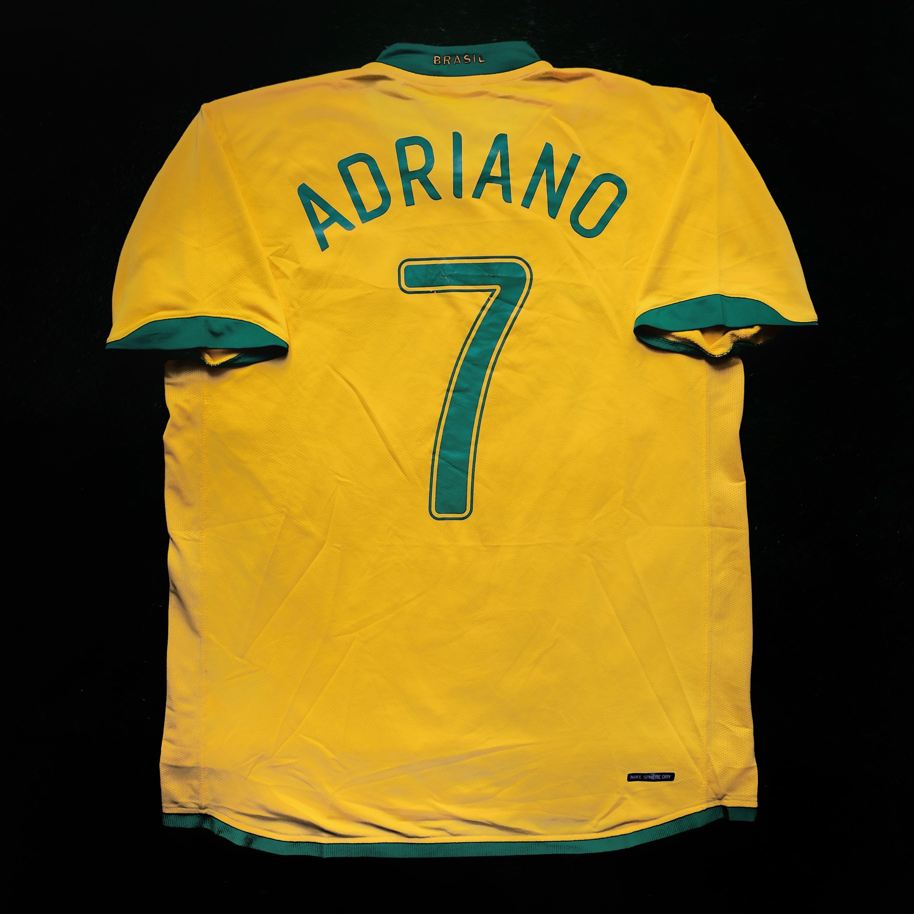 2006/08 Brazil #7 ADRIANO Home Jersey (L)