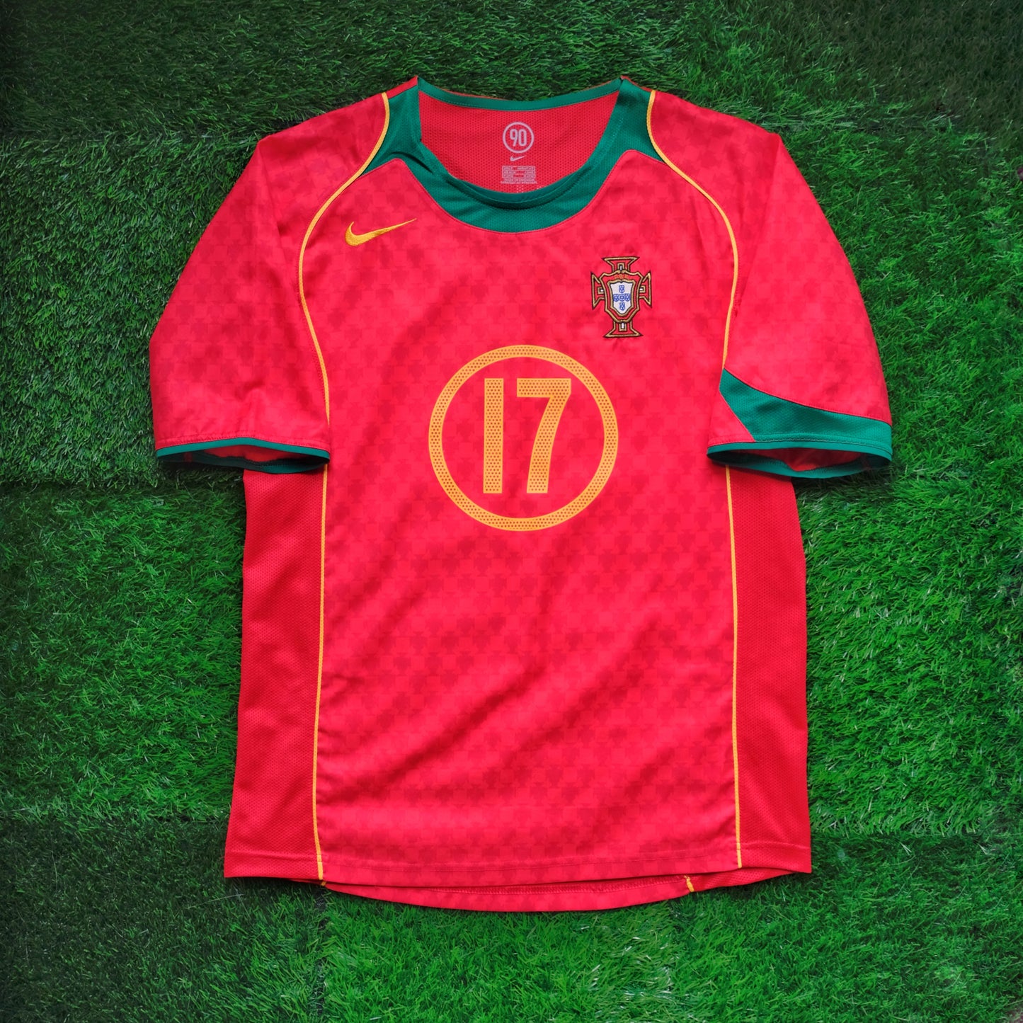 2004/05 Portugal #17 C.RONALDO Home Jersey (S)