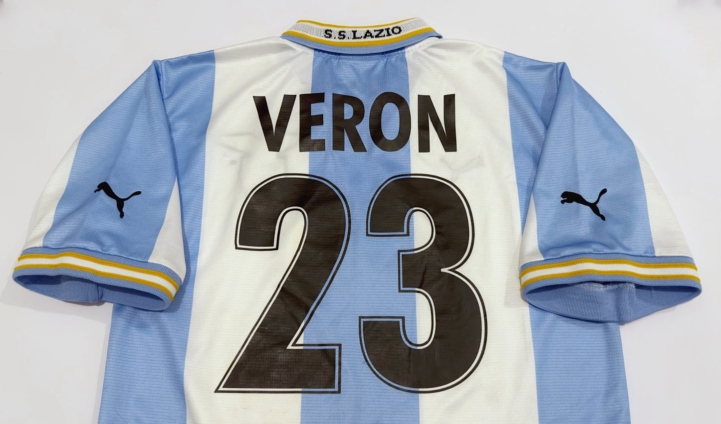 1999/00 Lazio #23 VERON European Home Jersey (S)