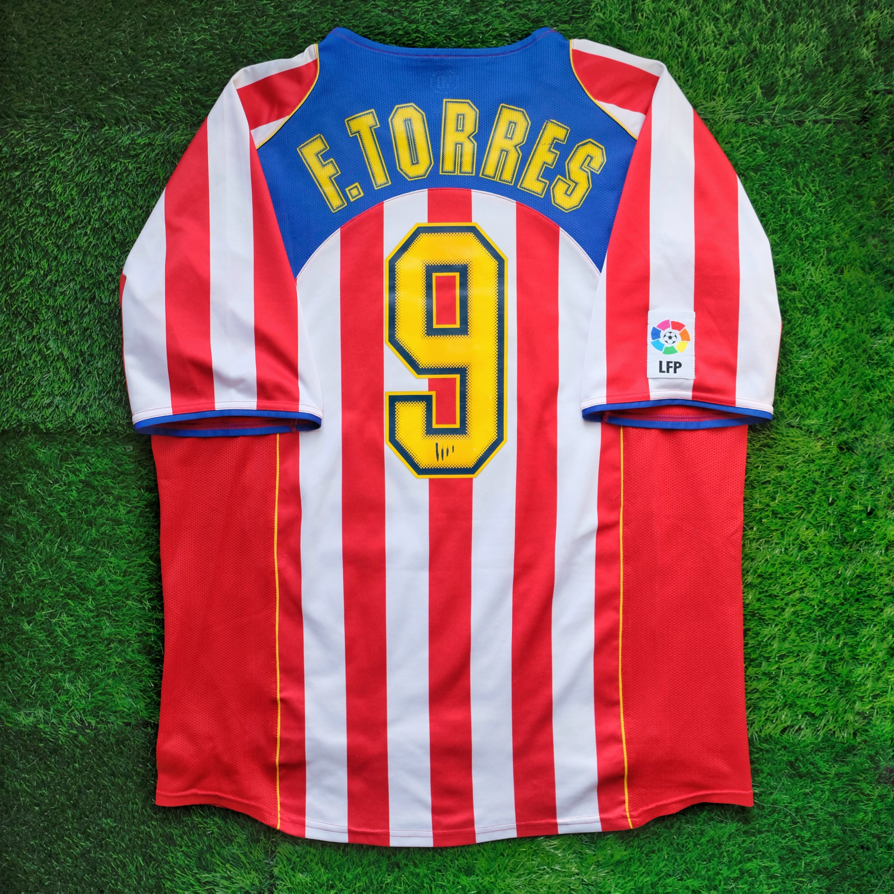 2004/05 Atletico Madrid #9 F.TORRES Home Jersey (XL)