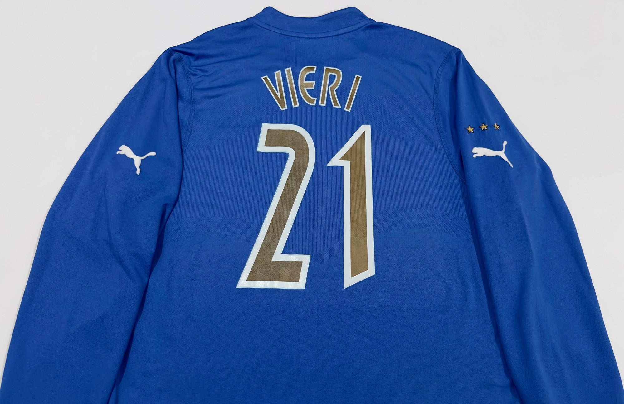 2003/04 Italy #21 VIERI Home Jersey (L) L/S