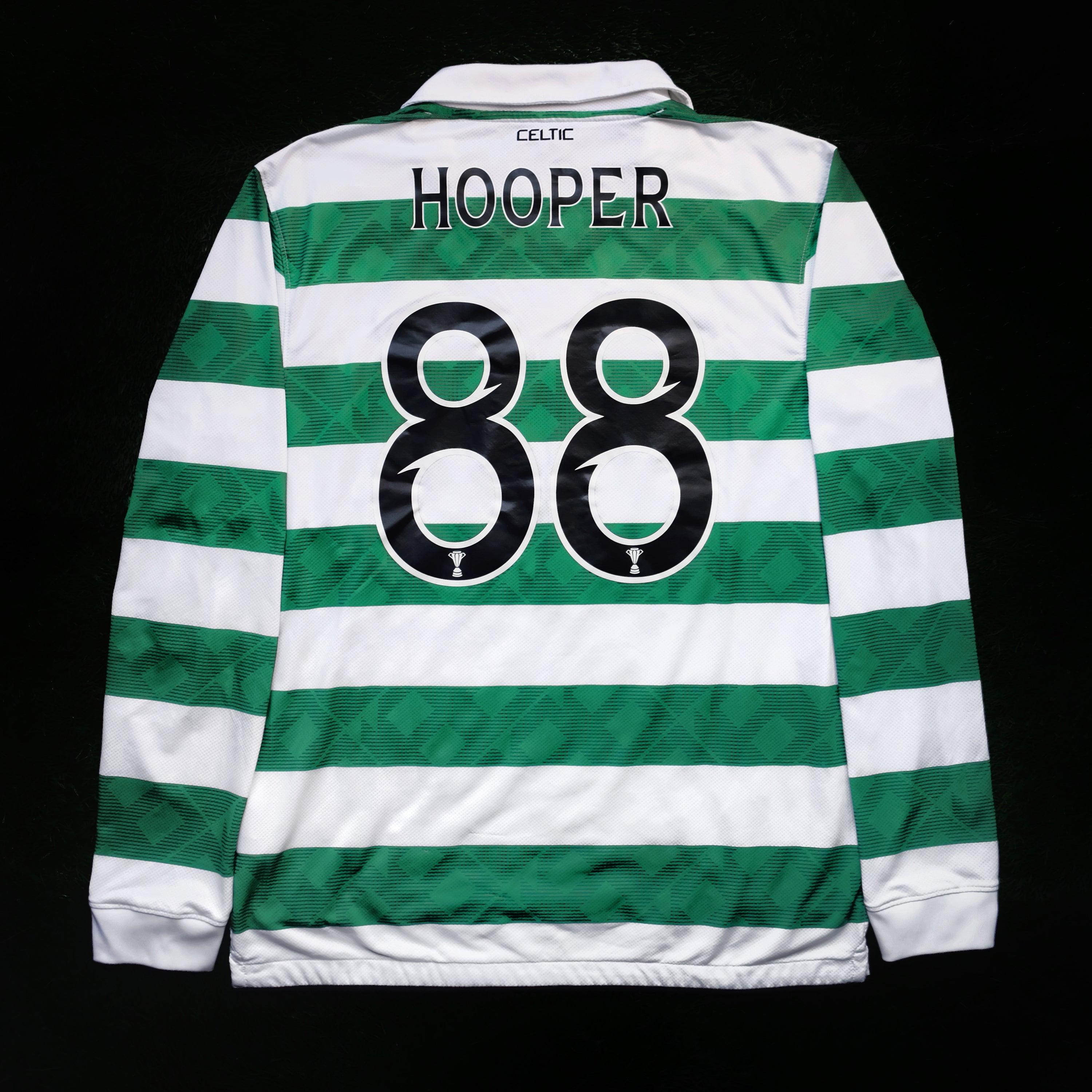 2010/11 Celtic #88 HOOPER Home Jersey (M) L/S
