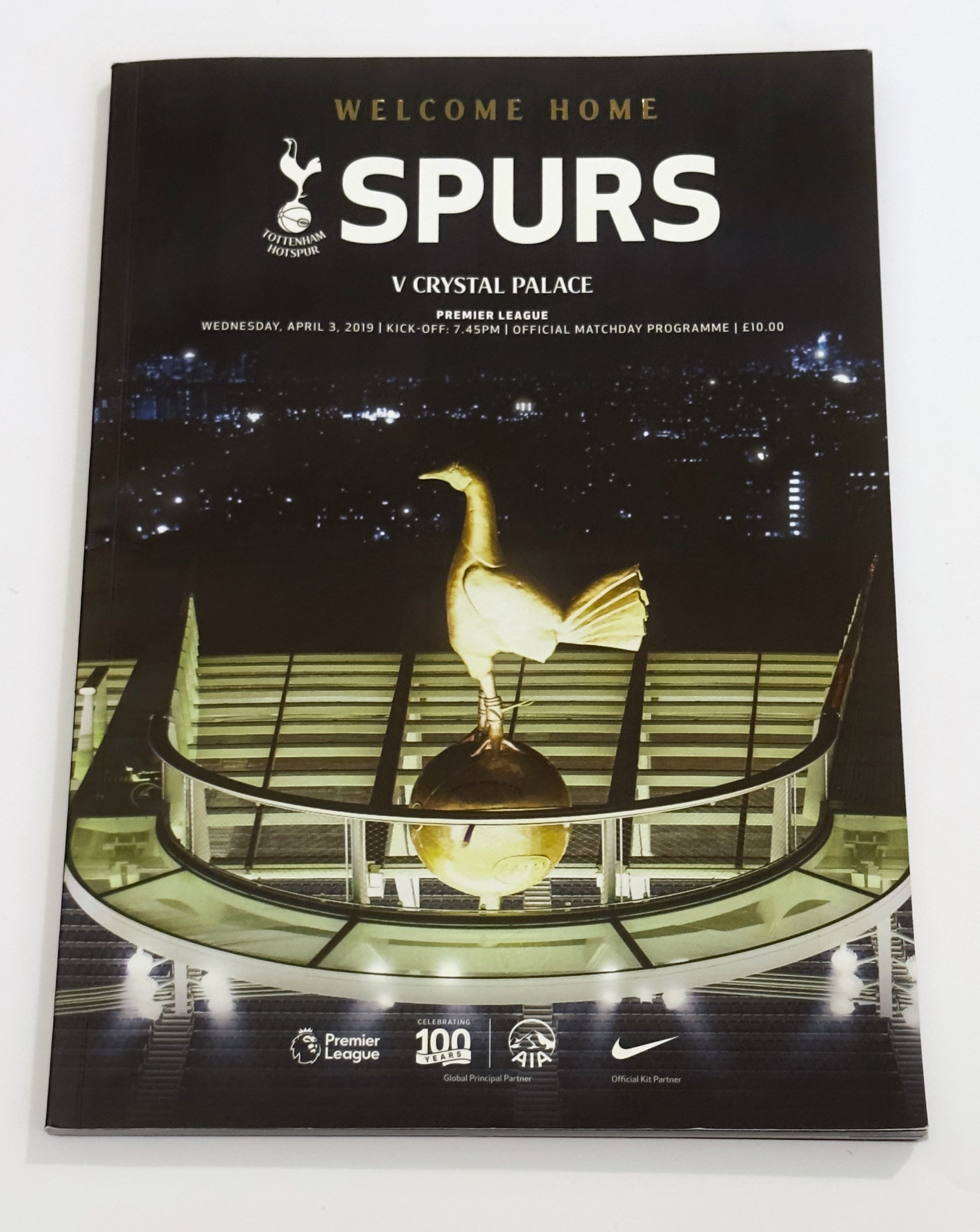 2019-04-03 Tottenham Hotspur v Crystal Palace Official Match Programme