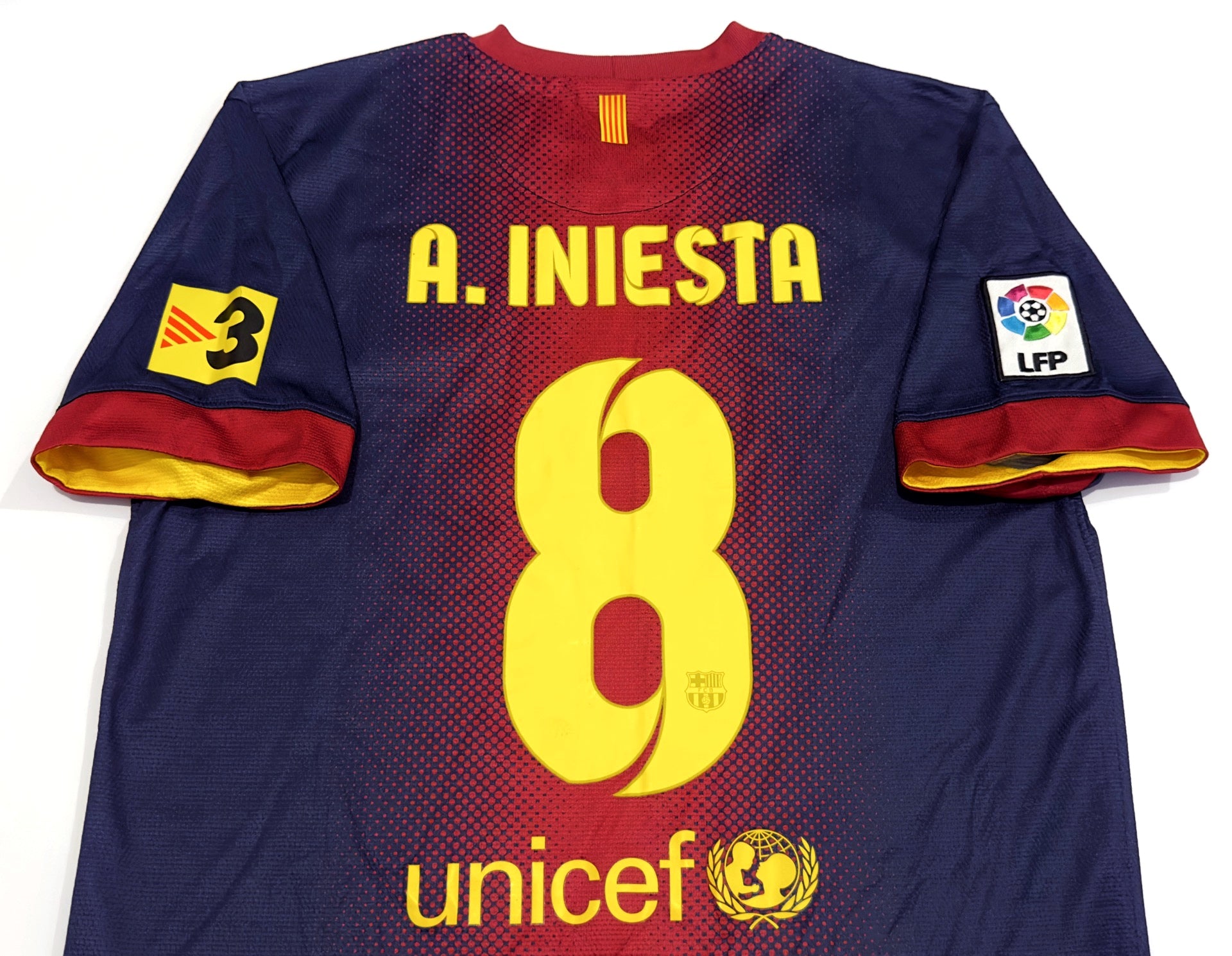 2012/13 Barcelona #8 A. INIESTA Home Jersey (M)