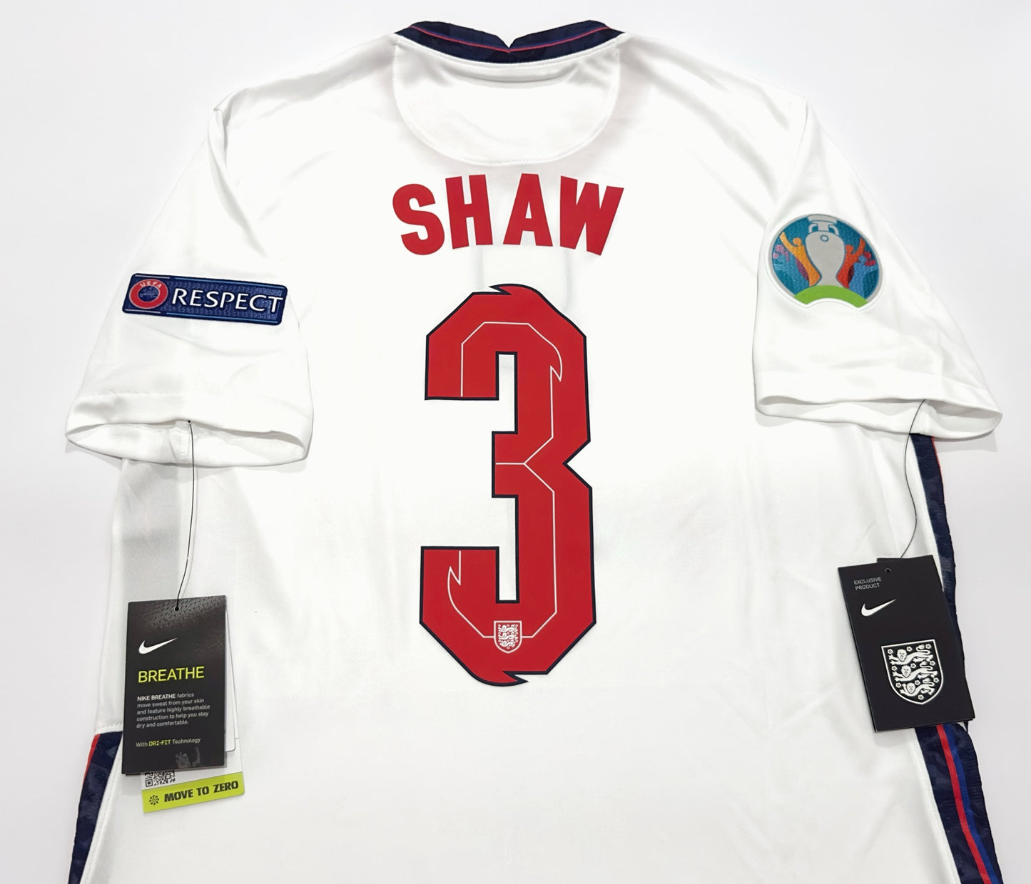 2020/21 England #3 SHAW Home Jersey (M)