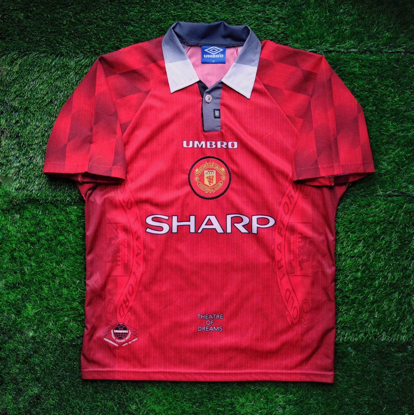 1996/97 Man Utd #7 CANTONA Home Jersey (M)