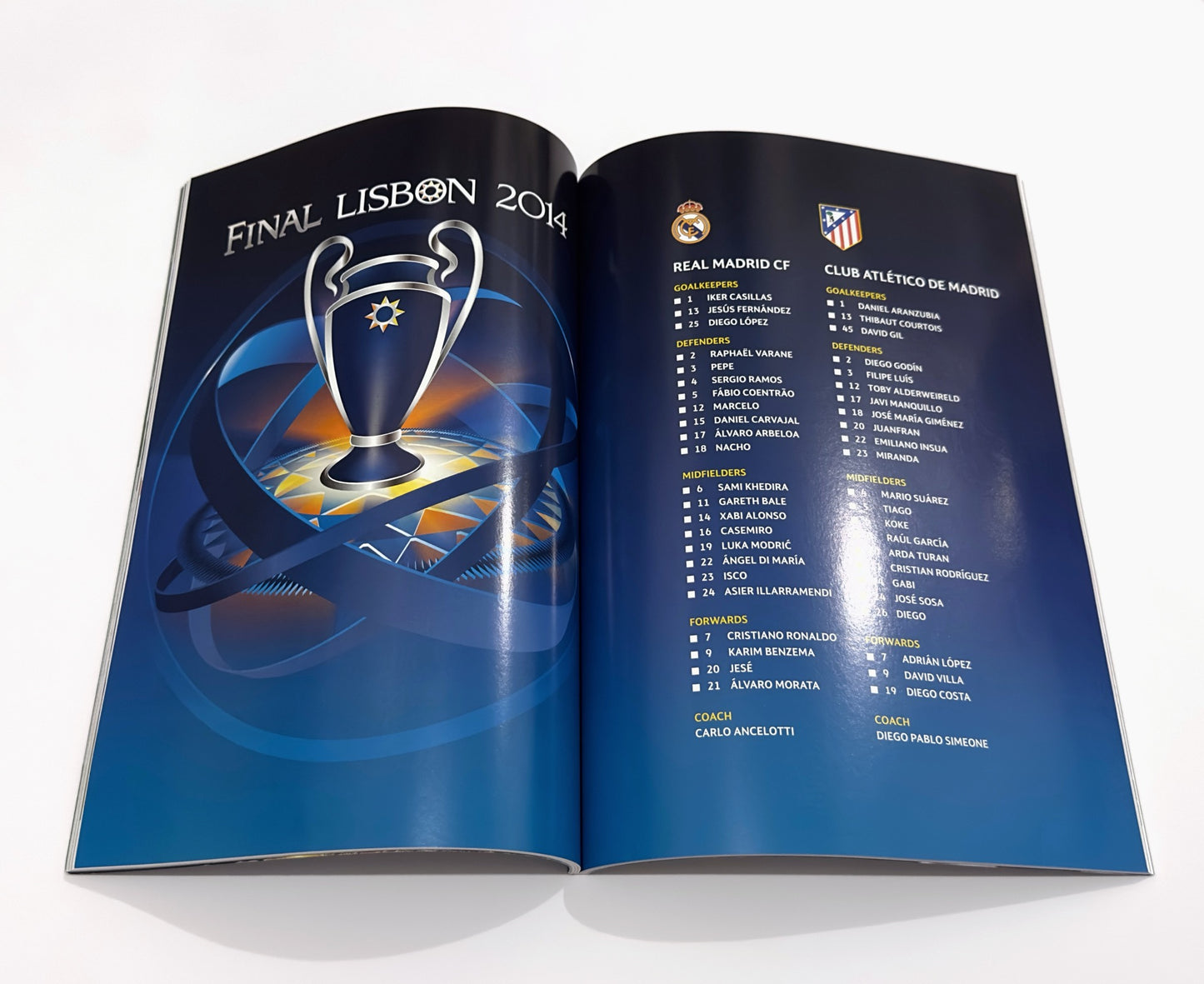 2014-05-24 Real Madrid v Atletico Madrid Official Match Programme