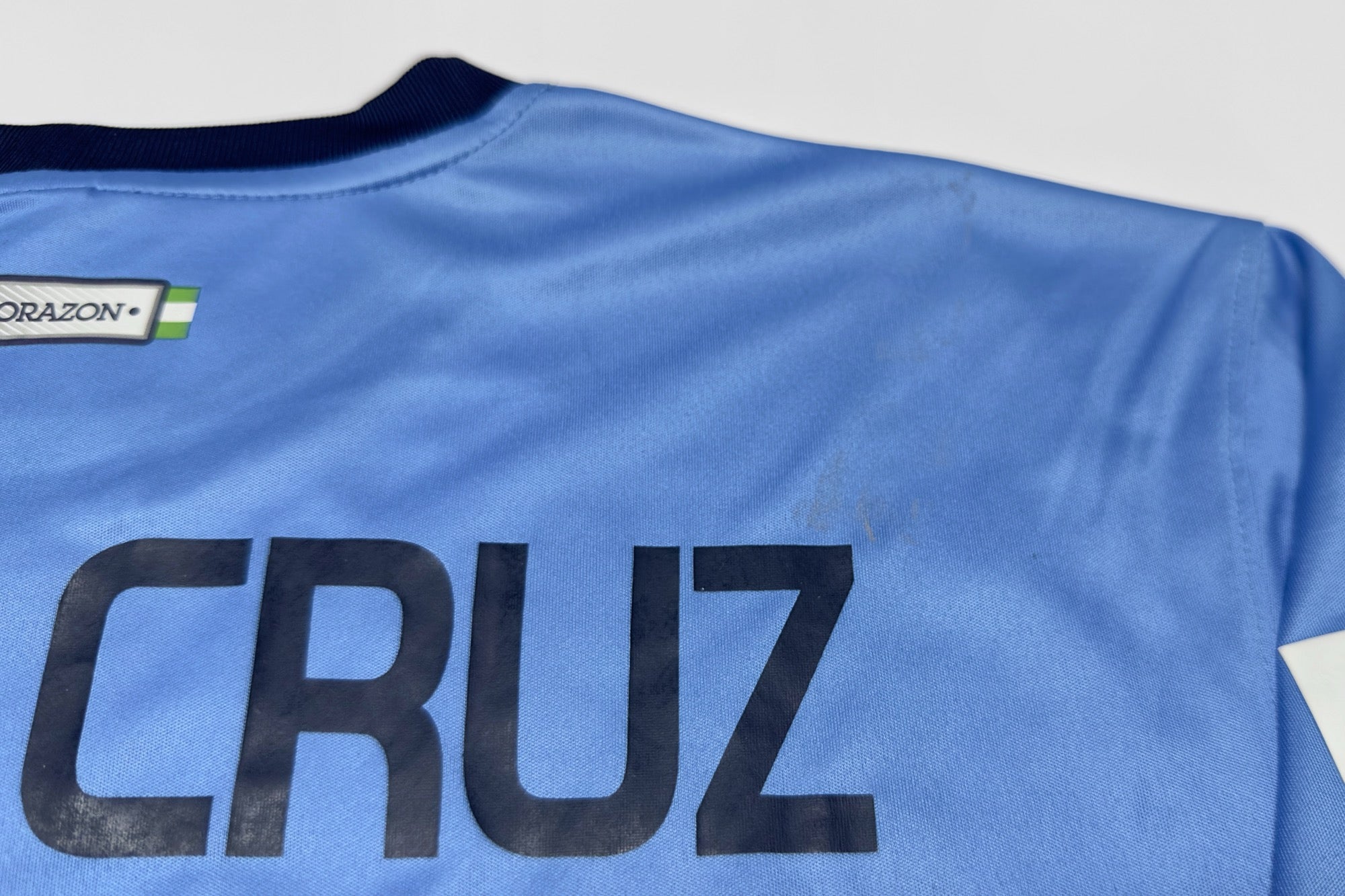2013/14 Malaga #9 SANTA CRUZ Home Jersey (M)