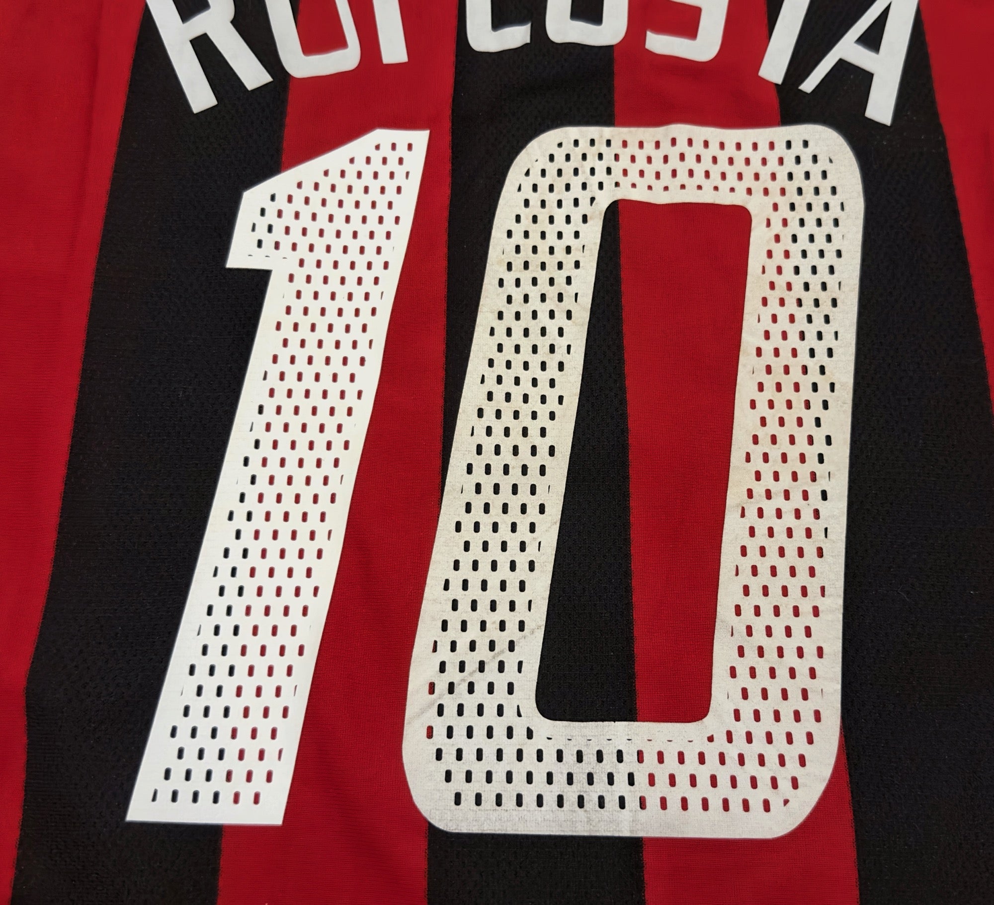 2003/04 AC Milan #10 RUI COSTA Home Jersey (L) L/S