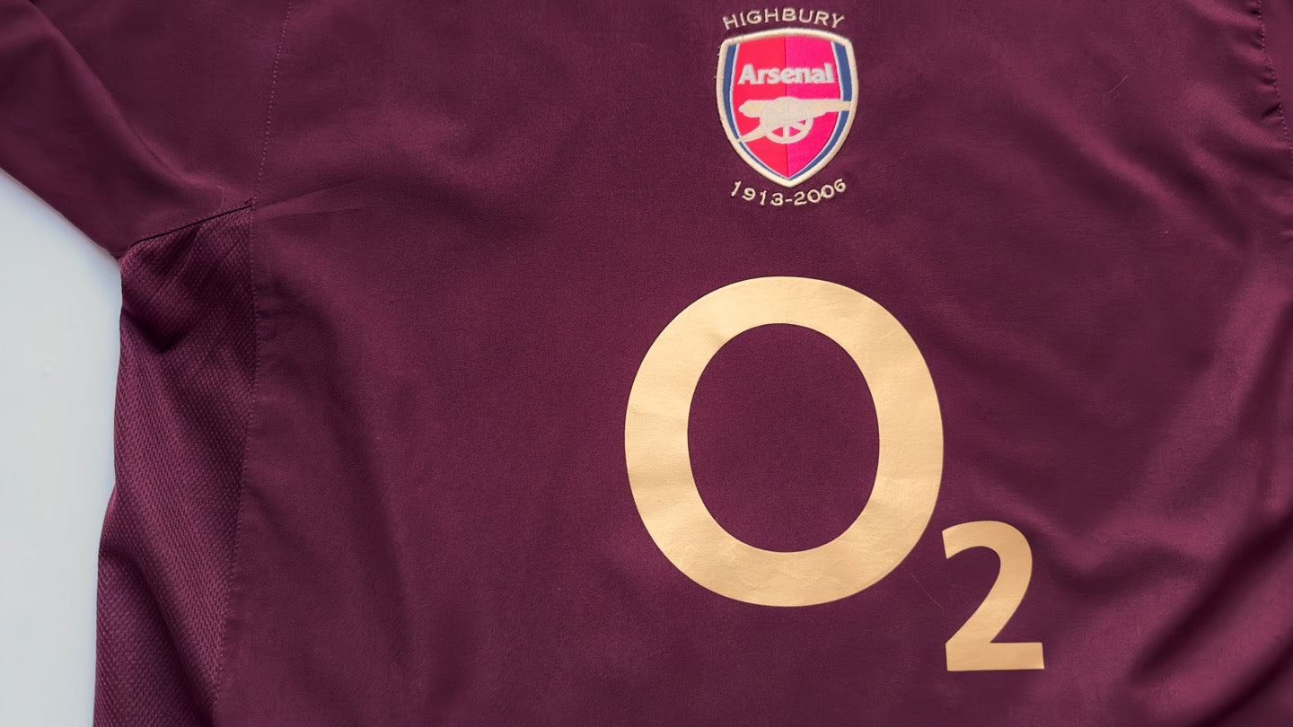 2005/06 Arsenal #10 BERGKAMP Home Jersey (L) L/S