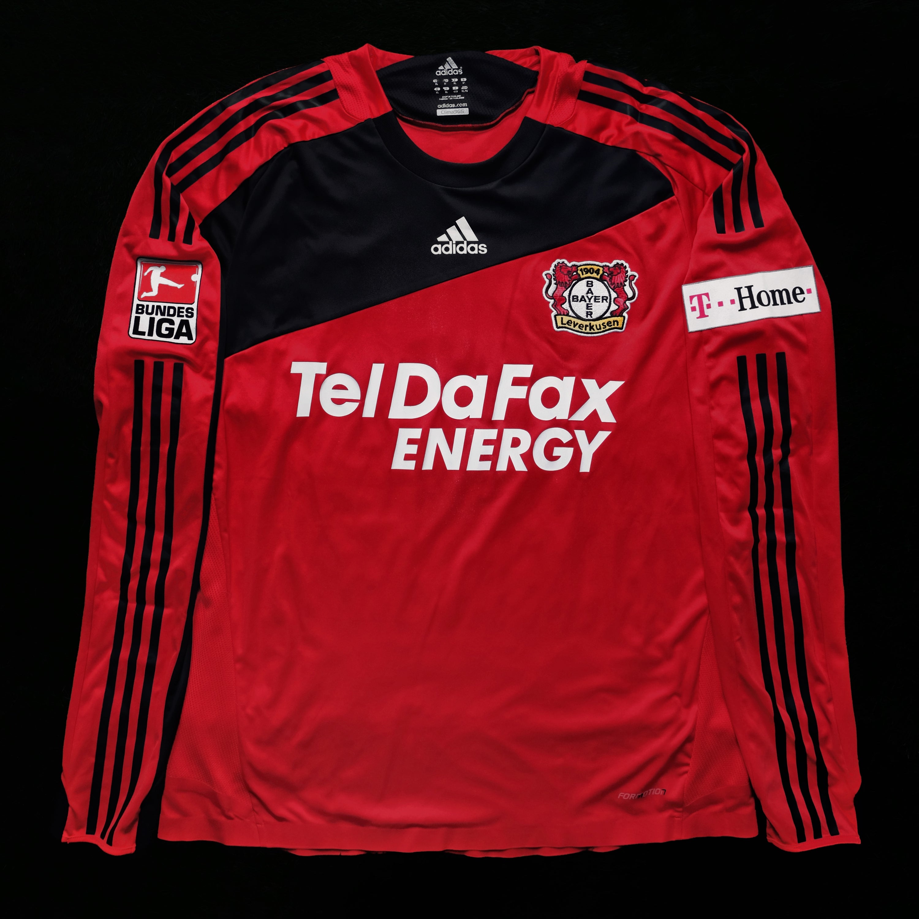 2008/10 Bayer Leverkusen #16 SCHWEGLER Home Jersey (XL) L/S