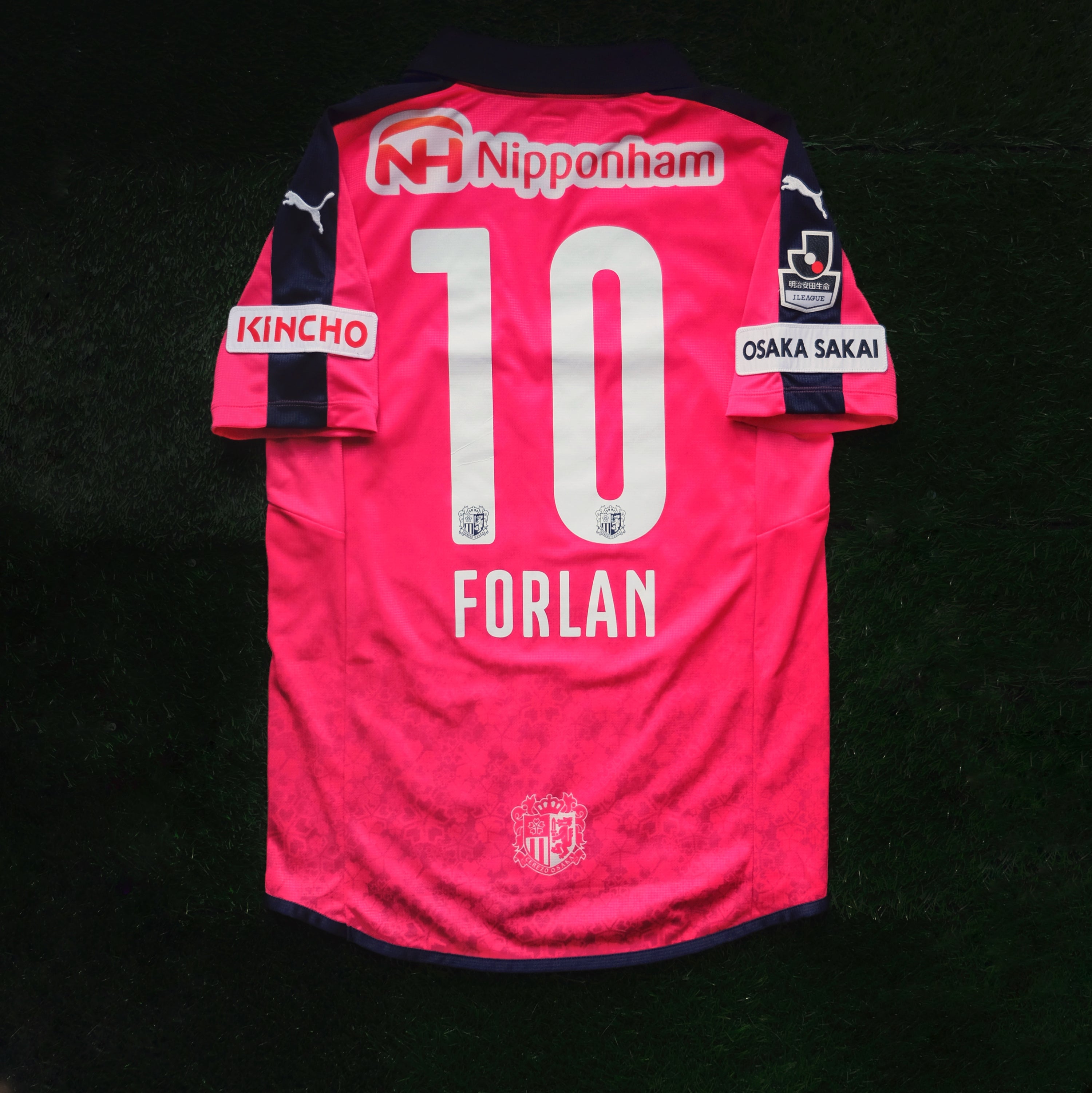 2015 Cerezo Osaka #10 FORLAN Home Jersey (S)