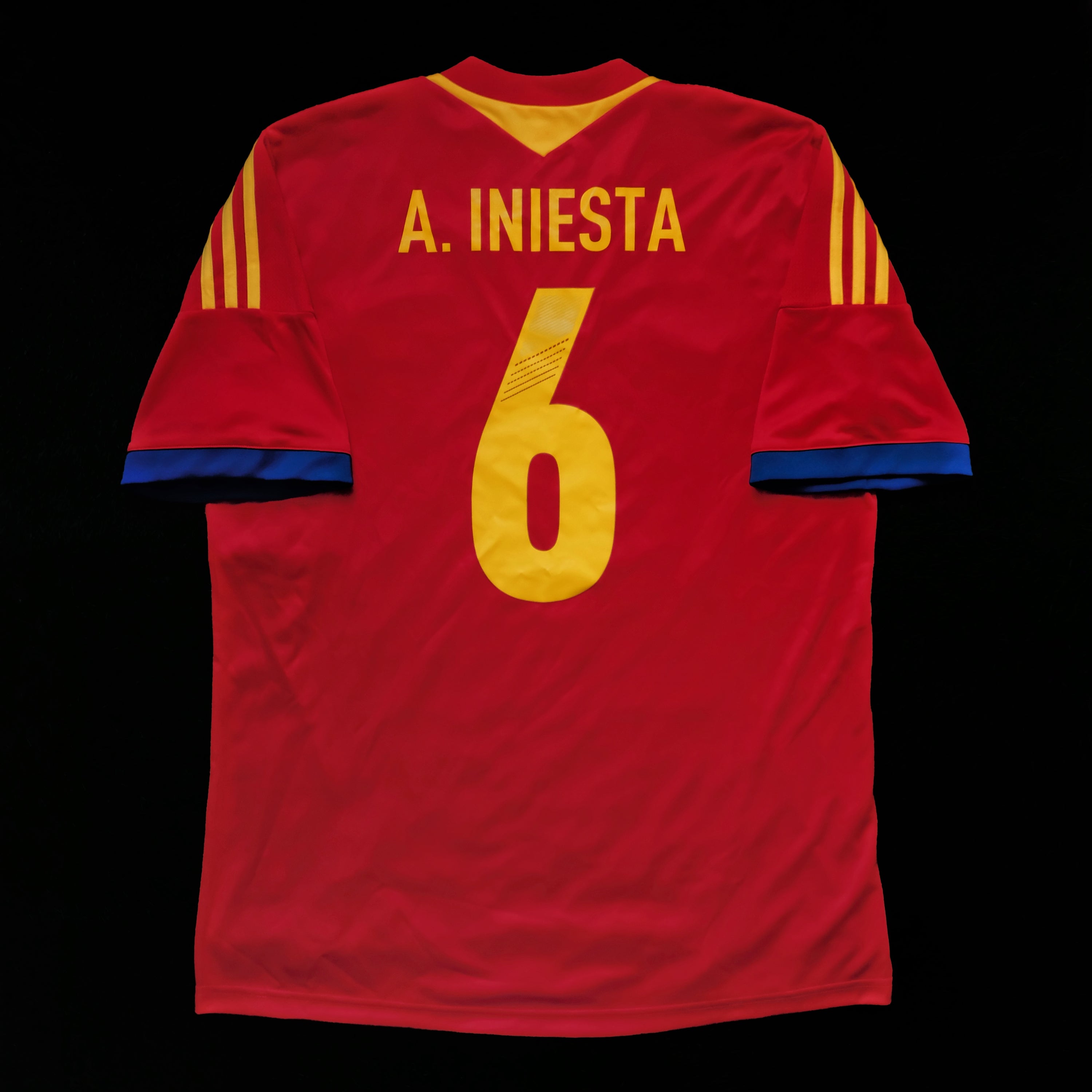2012/13 Spain #6 A.INIESTA Away Jersey (L)