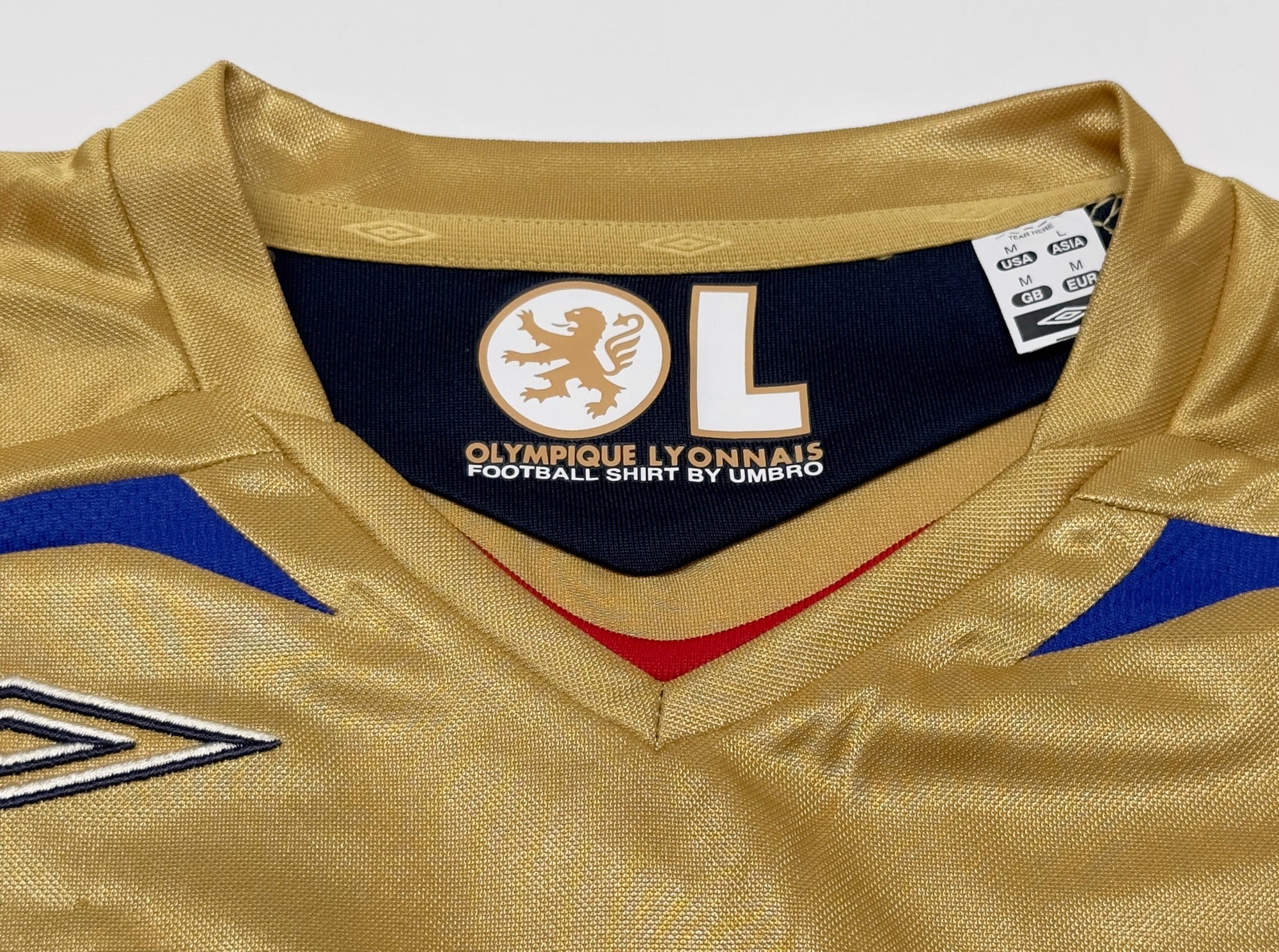 2007/08 Olympique Lyonnais Away Jersey (M) L/S