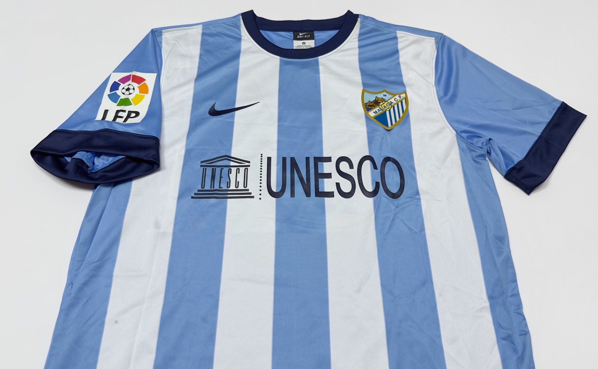 2013/14 Malaga #9 SANTA CRUZ Home Jersey (M)
