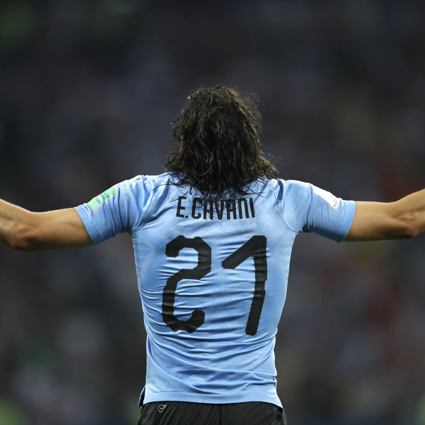 2018/19 Uruguay #21 E.CAVANI Home Jersey (M)