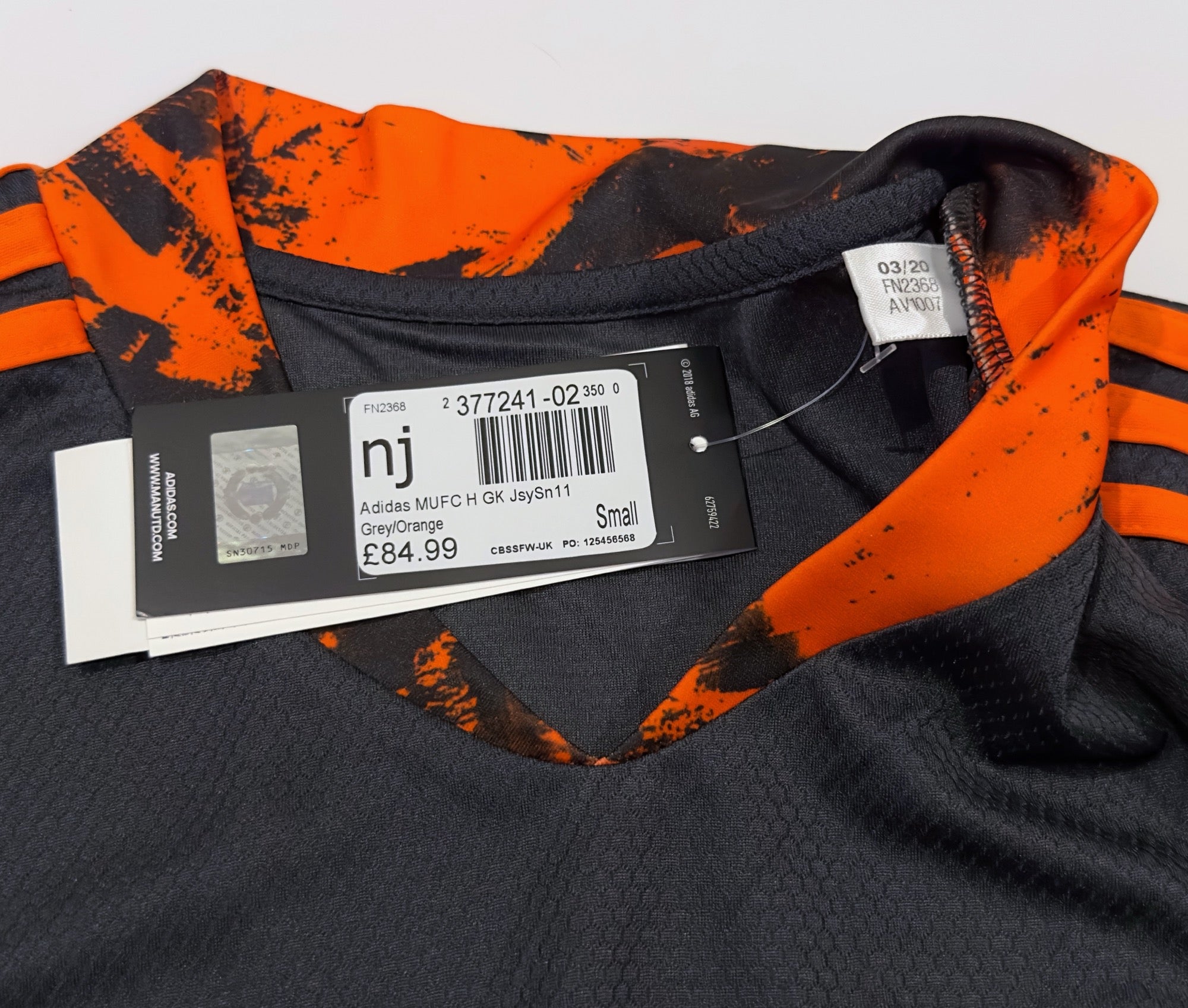 2020/21 Man Utd #1 DE GEA GK Jersey (S) L/S