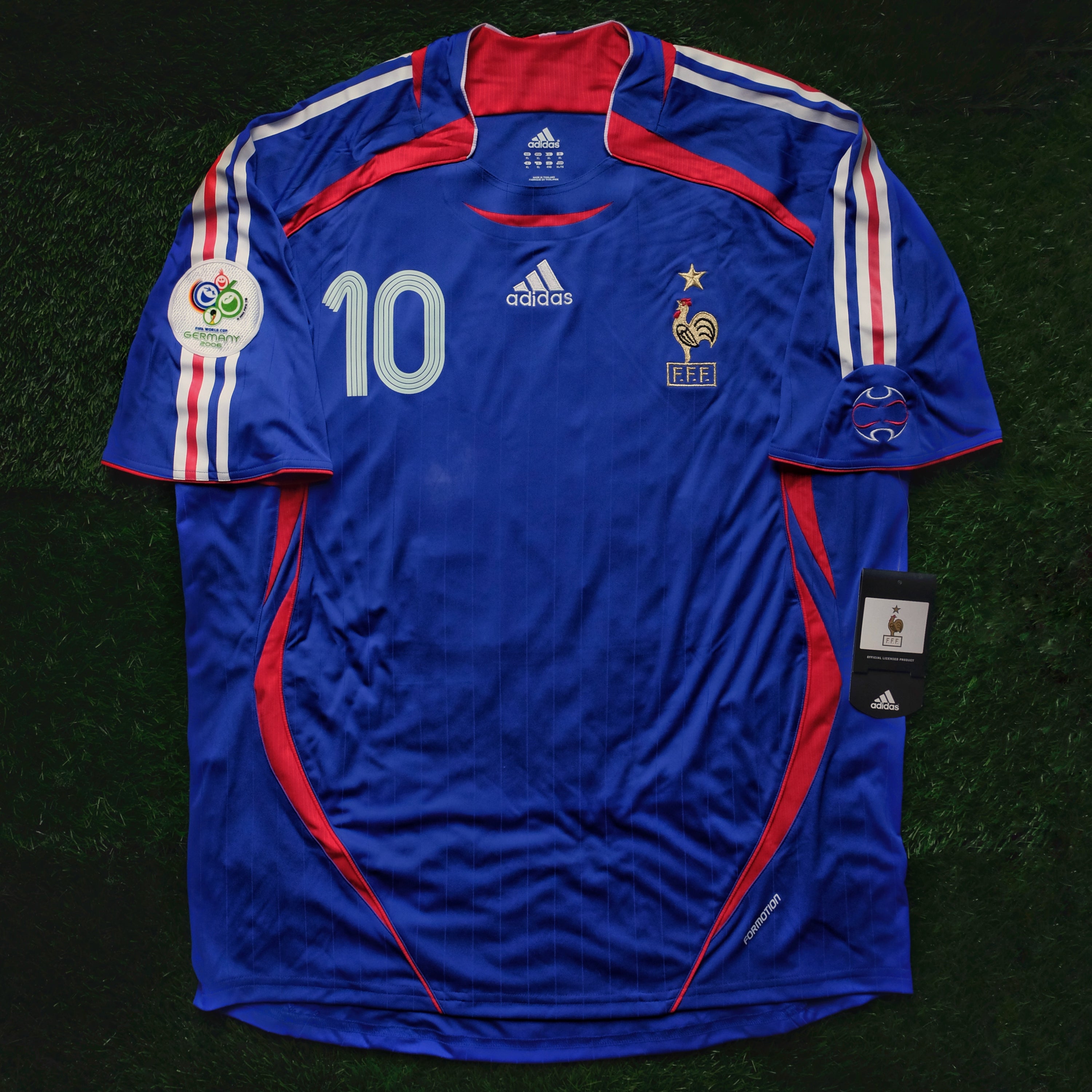 2006 France #10 ZIDANE Home Jersey Boxset (XL)