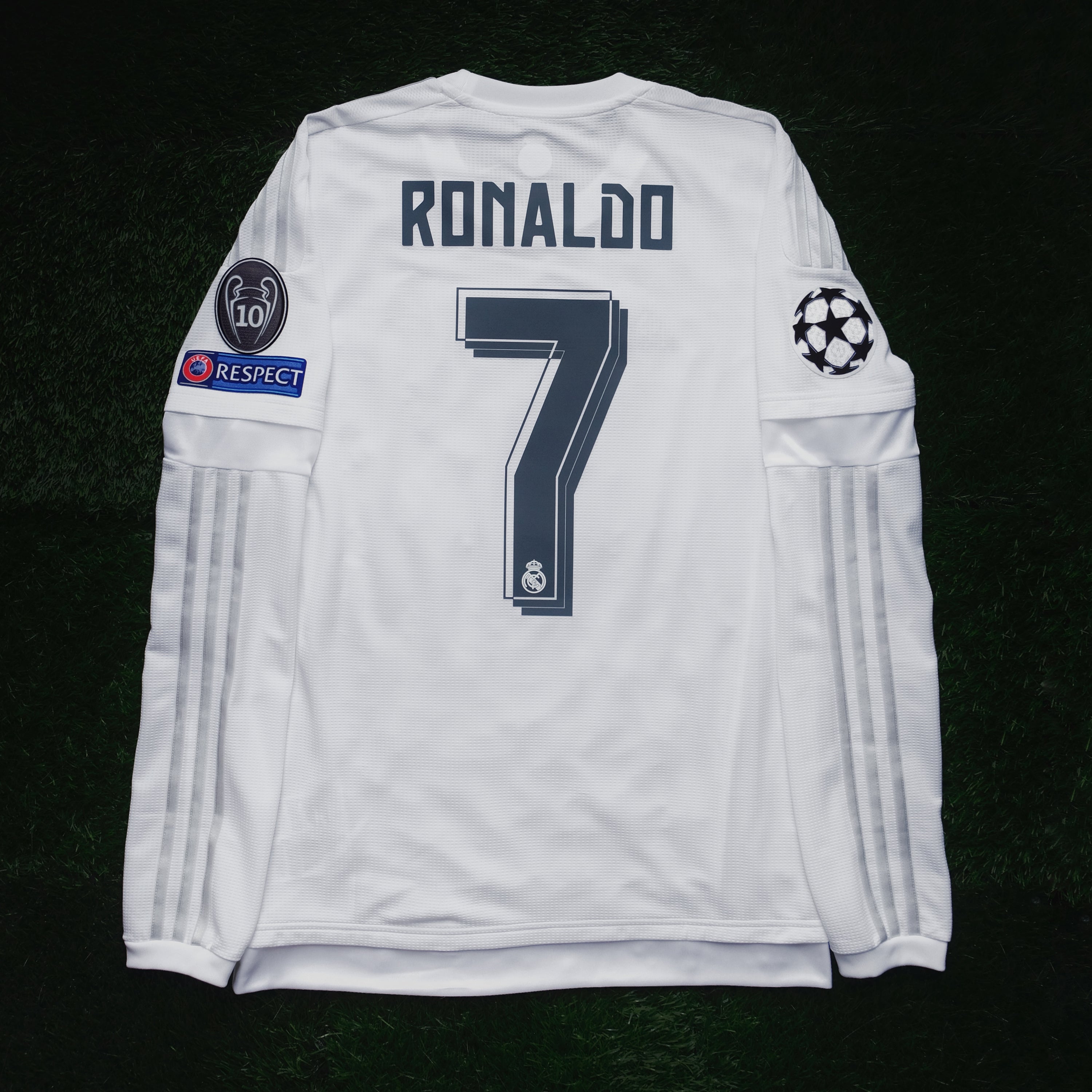 2015/16 Real Madrid #7 RONALDO Home Jersey (S) L/S