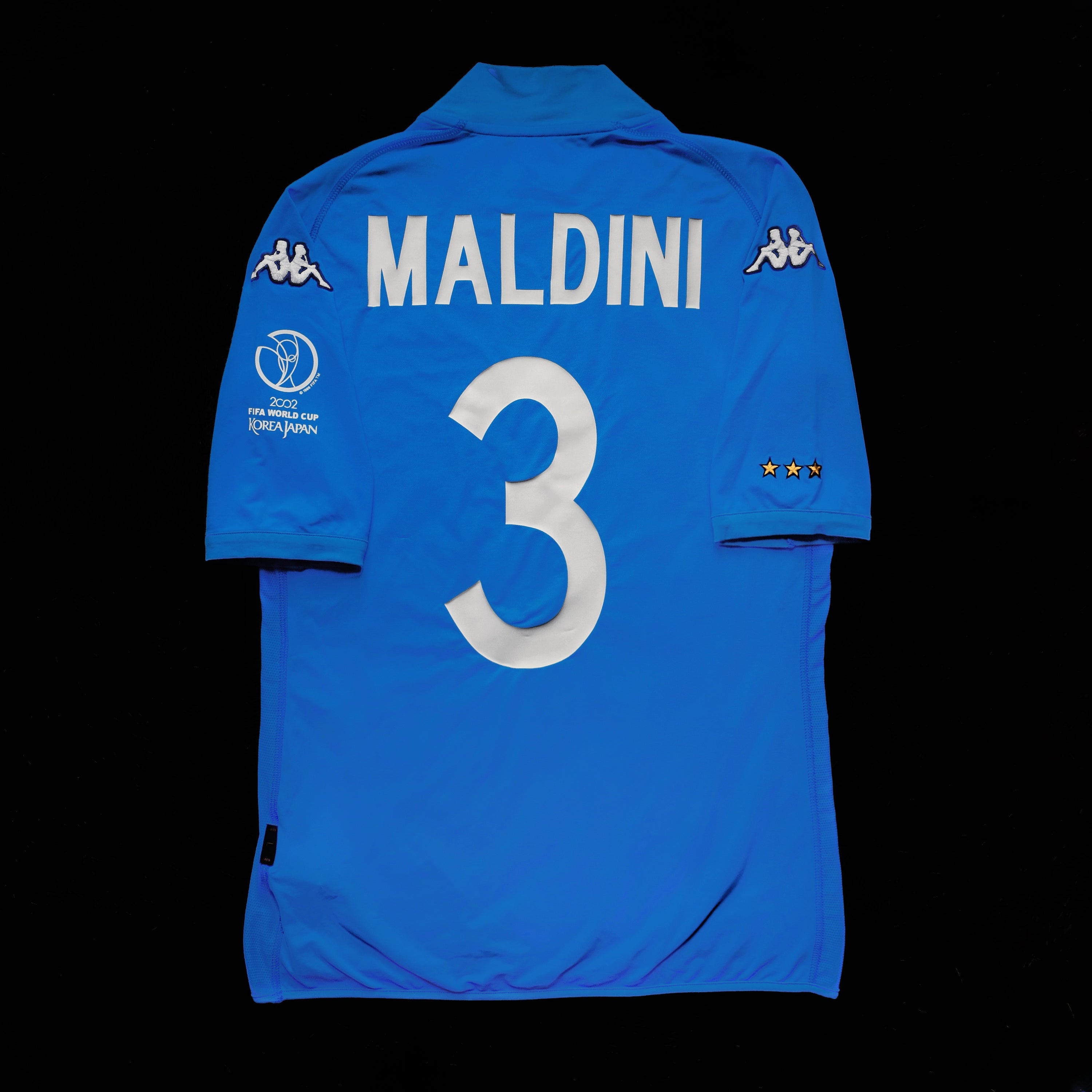 2002 Italy #3 MALDINI Home Jersey (L)