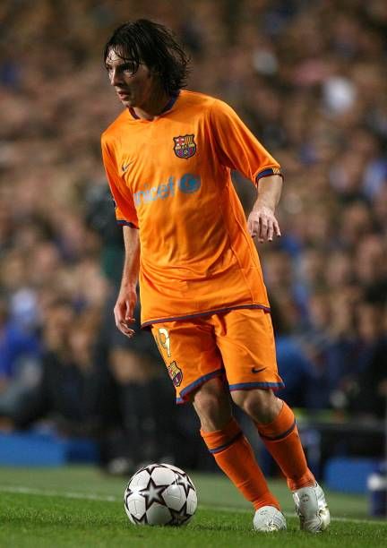 2006/07 Barcelona #19 MESSI Away Jersey (XL) – Double Kick