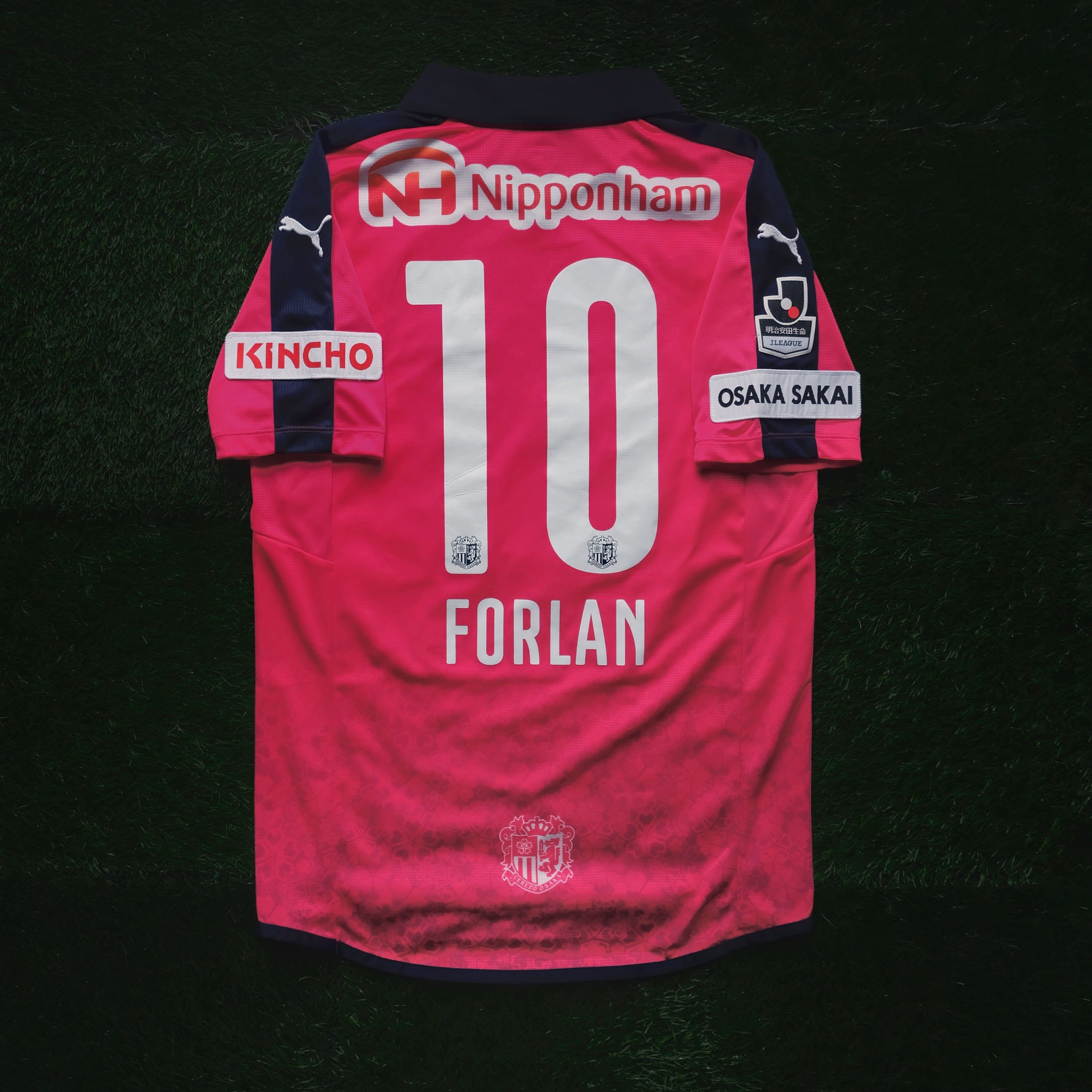2015 Cerezo Osaka #10 FORLAN Home Jersey (S)