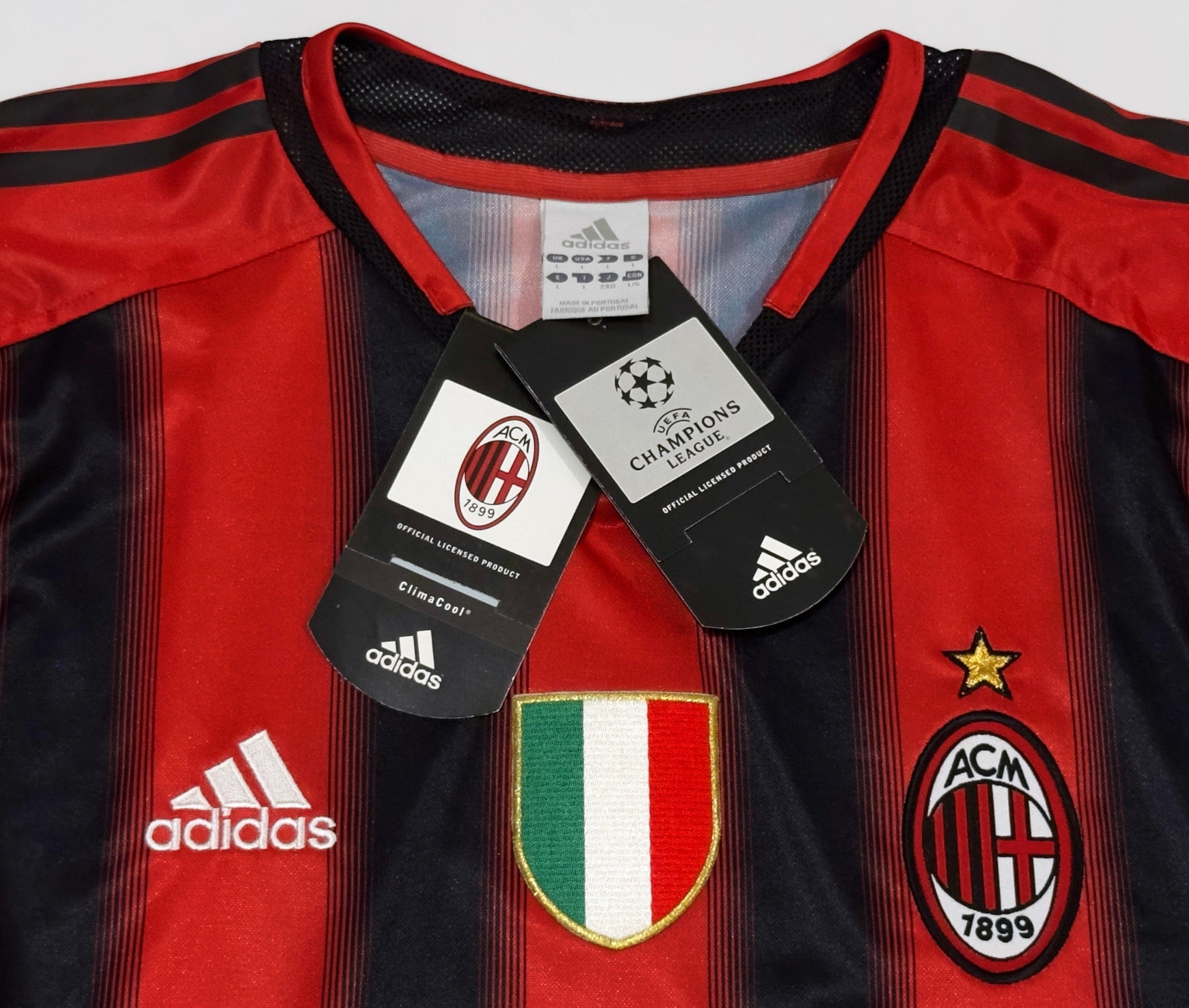 2004/05 AC Milan #21 PIRLO Home Jersey (L) L/S