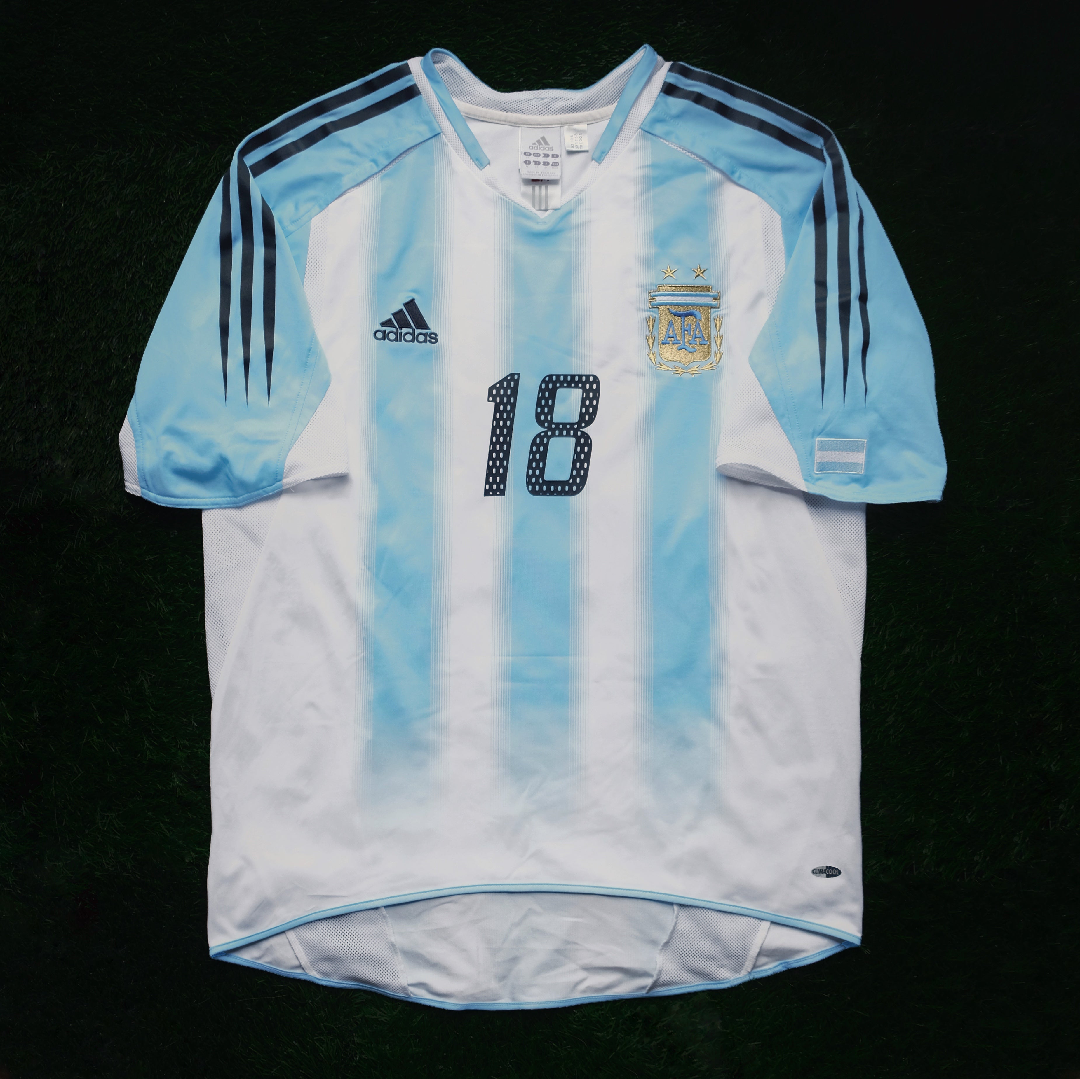 2004/05 Argentina #18 MESSI Home Jersey (M) – Double Kick Football