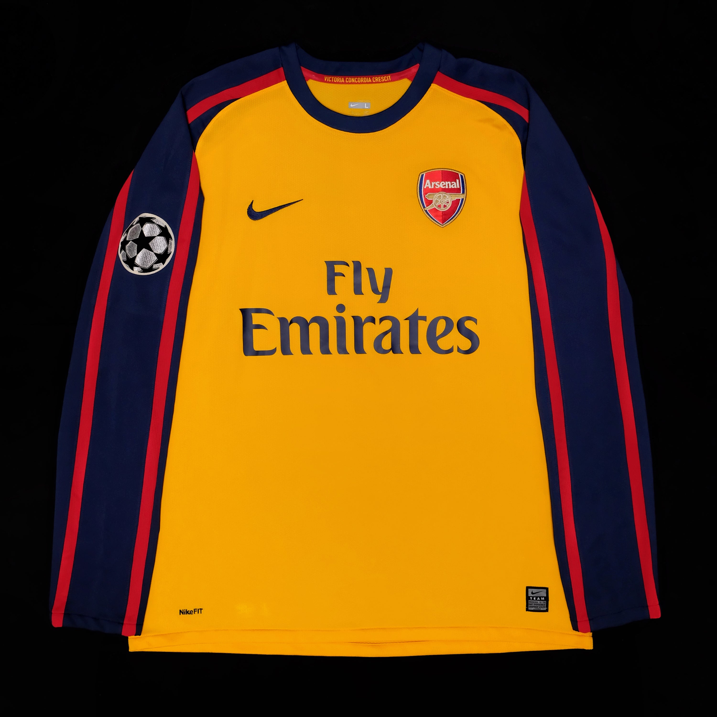 2008/09 Arsenal #12 VELA Away Jersey (L) L/S