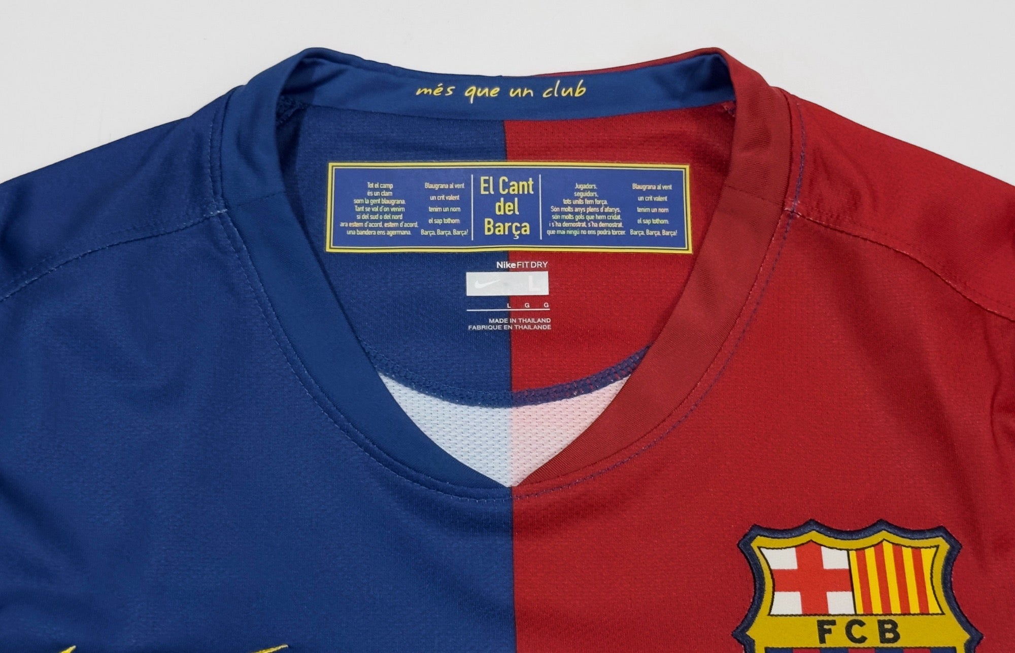 2008/09 Barcelona #6 XAVI Home Jersey (L) L/S