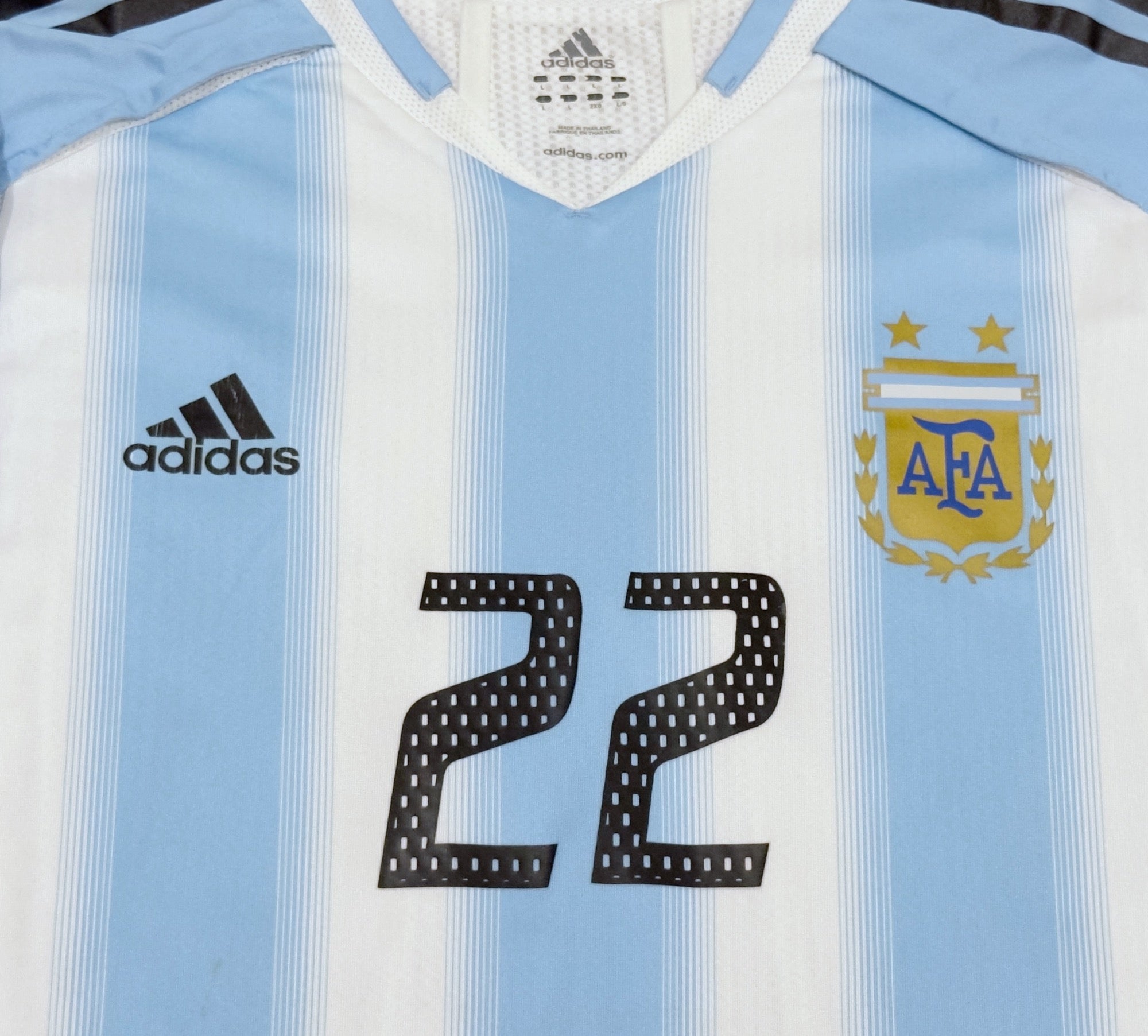 2004/05 Argentina #22 Home Jersey (L) L/S