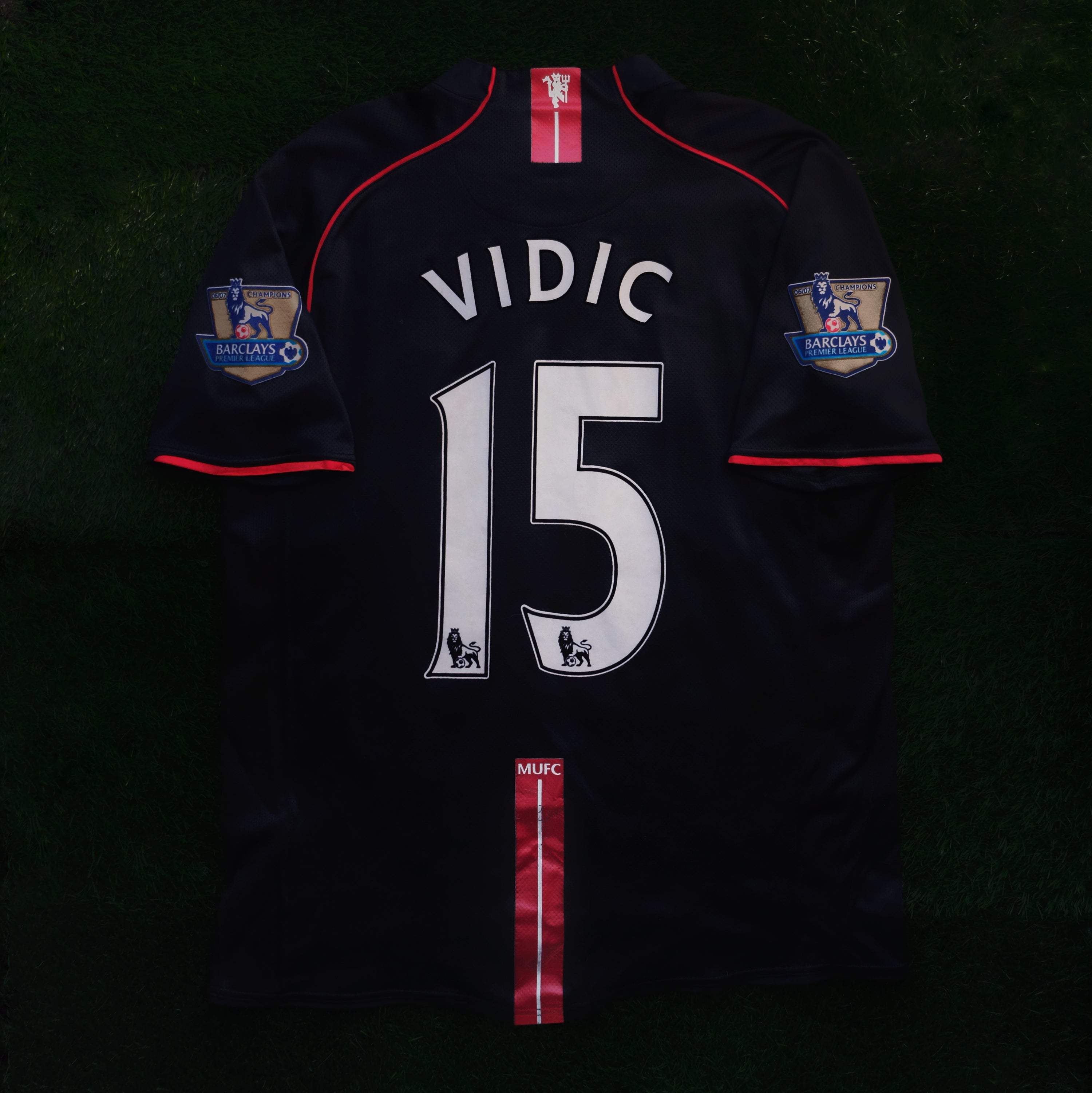 2007/08 Man Utd #15 VIDIC Away Jersey (L)