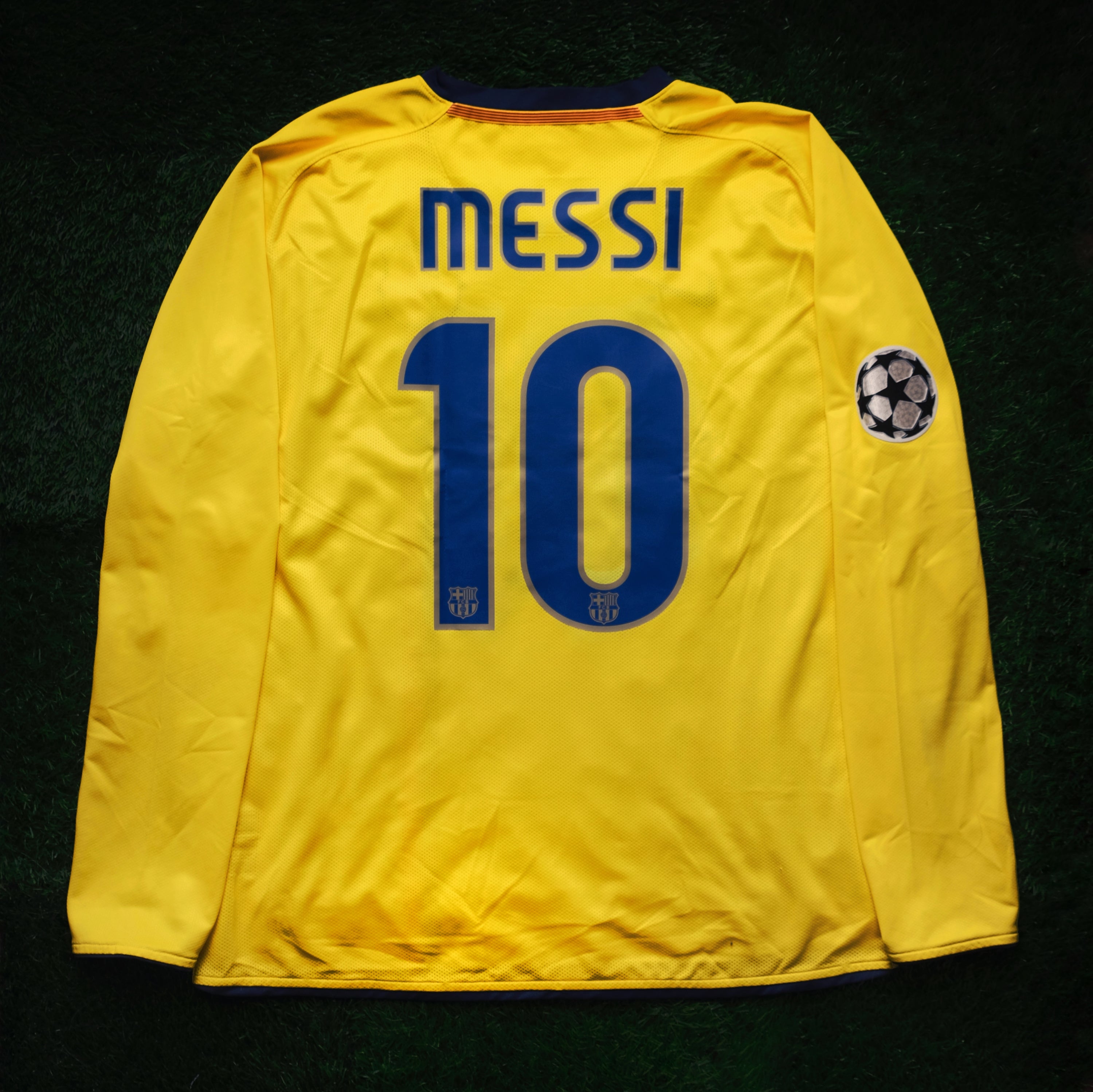 2008/09 Barcelona #10 MESSI Away Jersey (L) L/S