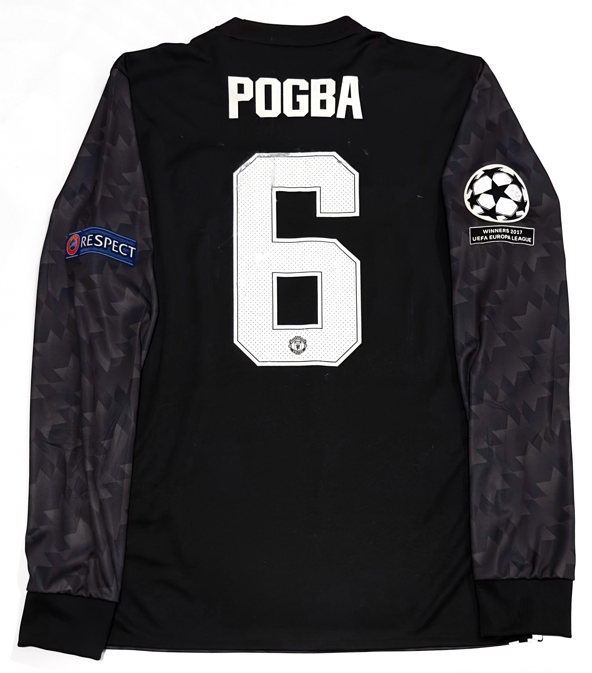 2017/18 Man Utd #6 POGBA Away Jersey (S) L/S