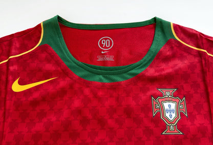 2004 Portugal #7 FIGO Home Jersey Nike Total 90 Boxset (L)